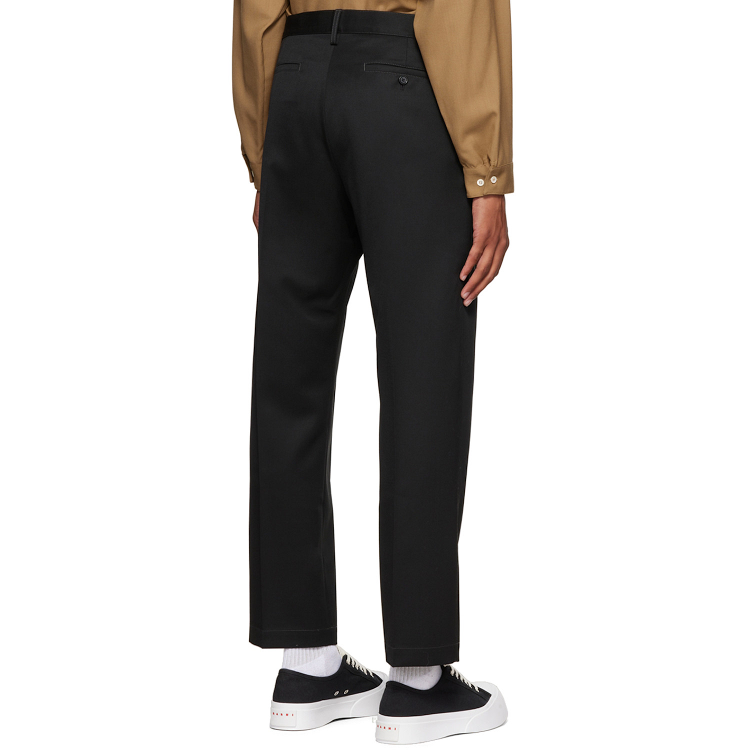  Marni Black Virgin Wool Trousers 