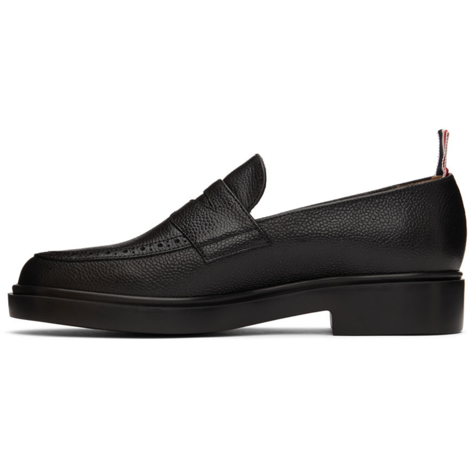  Thom Browne Black Penny Loafers 
