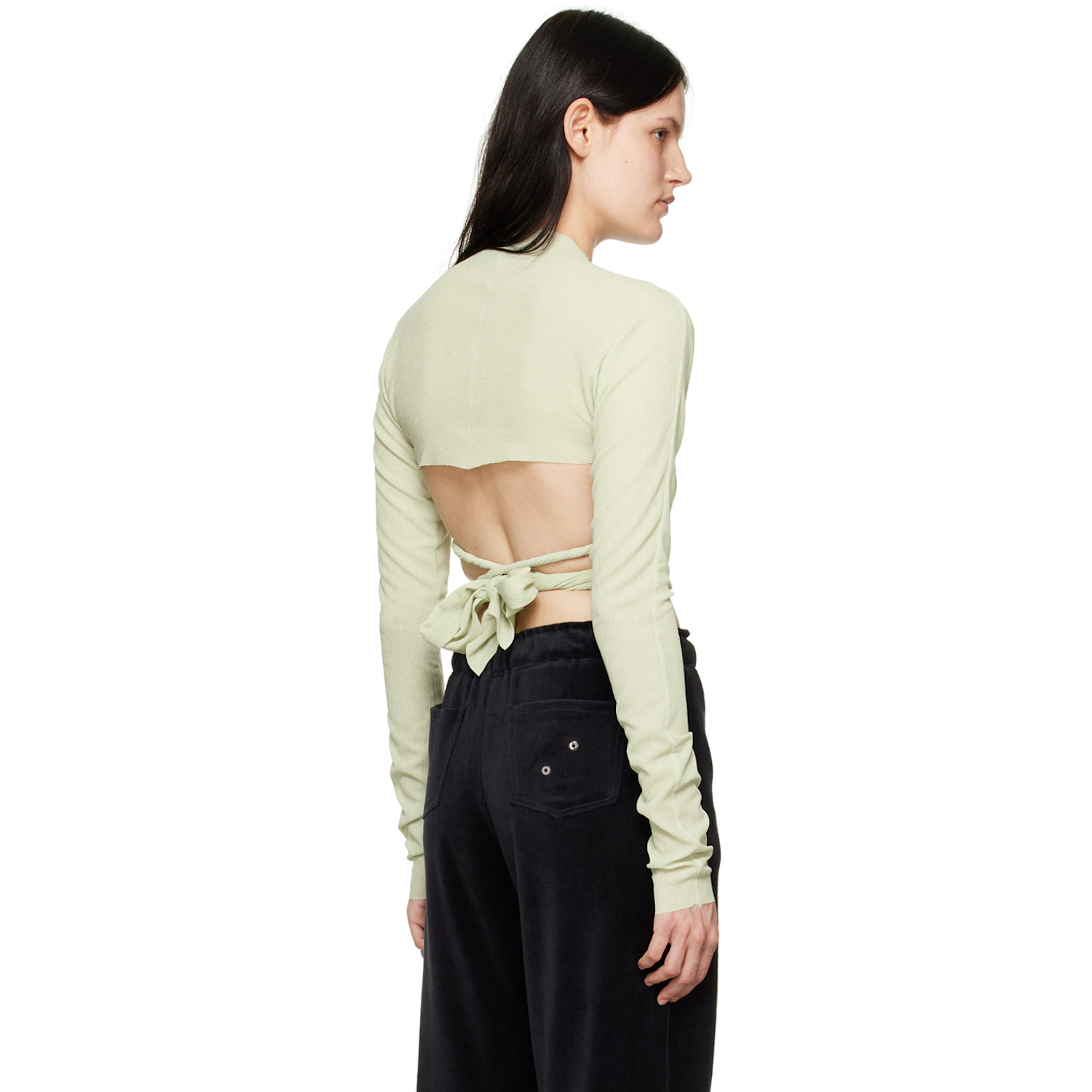  Ludovic De Saint Sernin Green Cache Cœur Long Sleeve T-shirt 