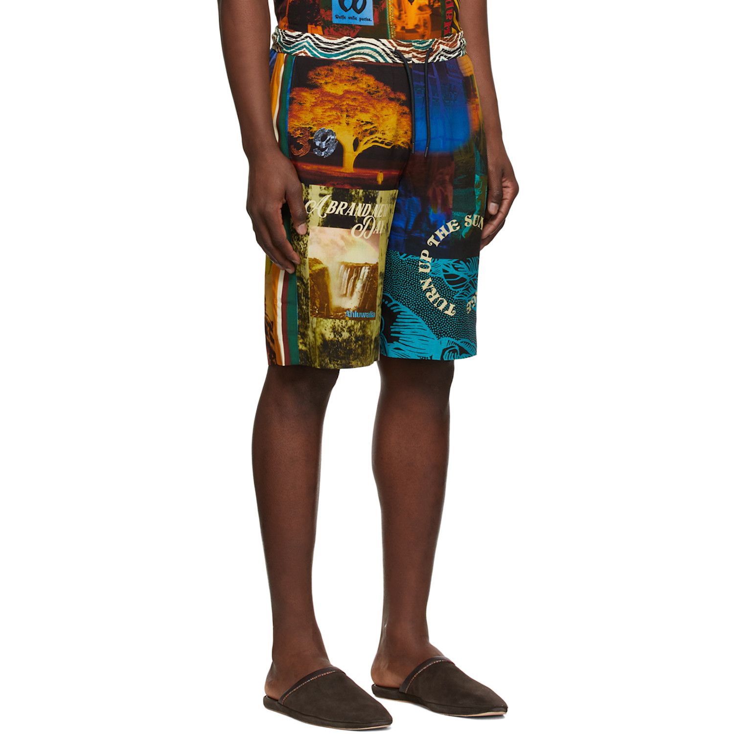  Ahluwalia &paulsmith Ssense Exclusive Multicolor Shorts 