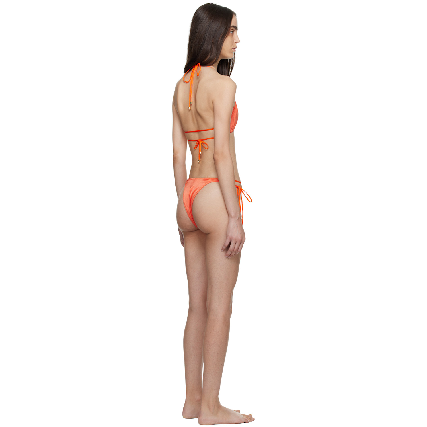  Dos Swim Ssense Exclusive Orange Mica Top & Luna Bottom Bikini 