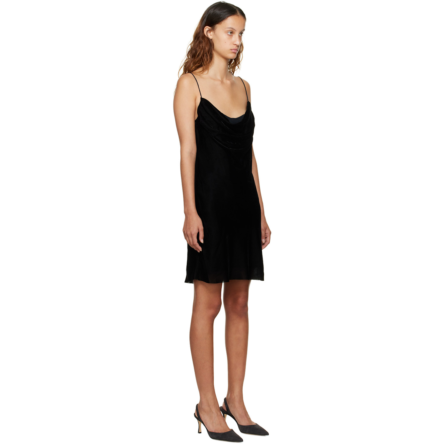  Dion Lee Black Architrave Corset Minidress 