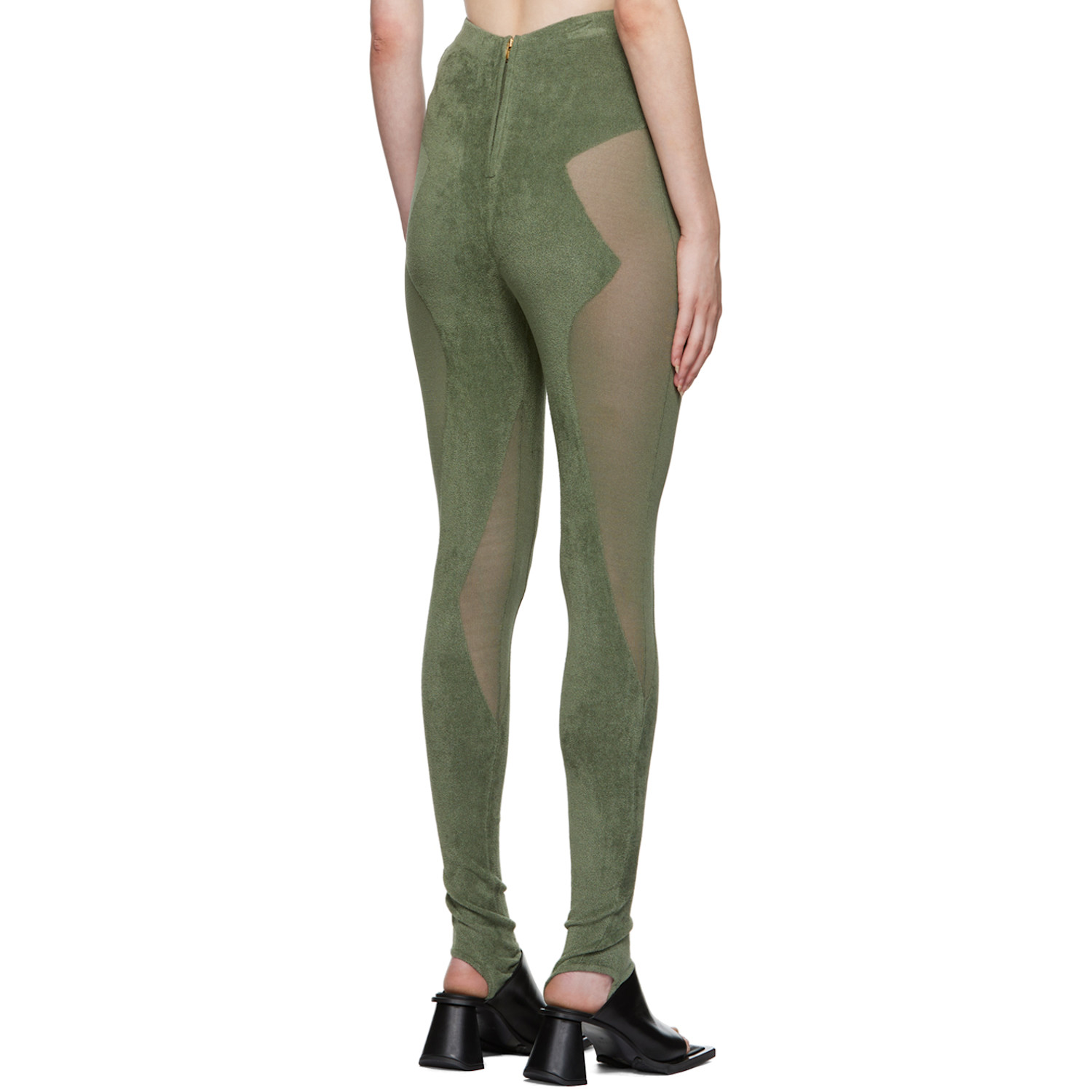  Dion Lee Green Chenille Leggings 