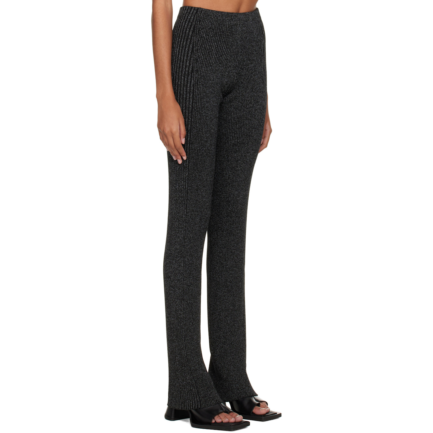  Dion Lee Black Reflective Lounge Pants 