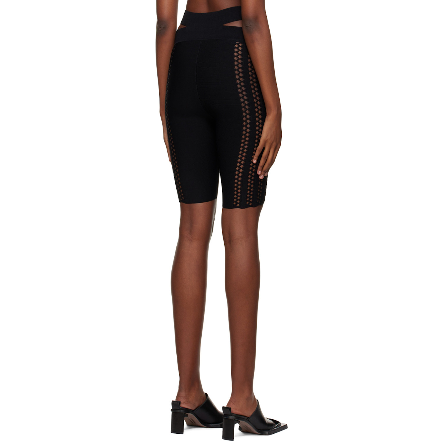  Dion Lee Black Column Shorts 