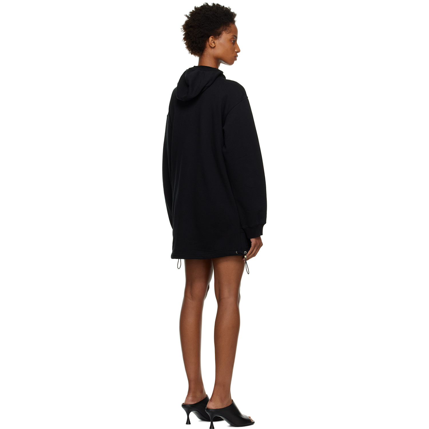  Dion Lee Black Interlock Mask Hoodie 