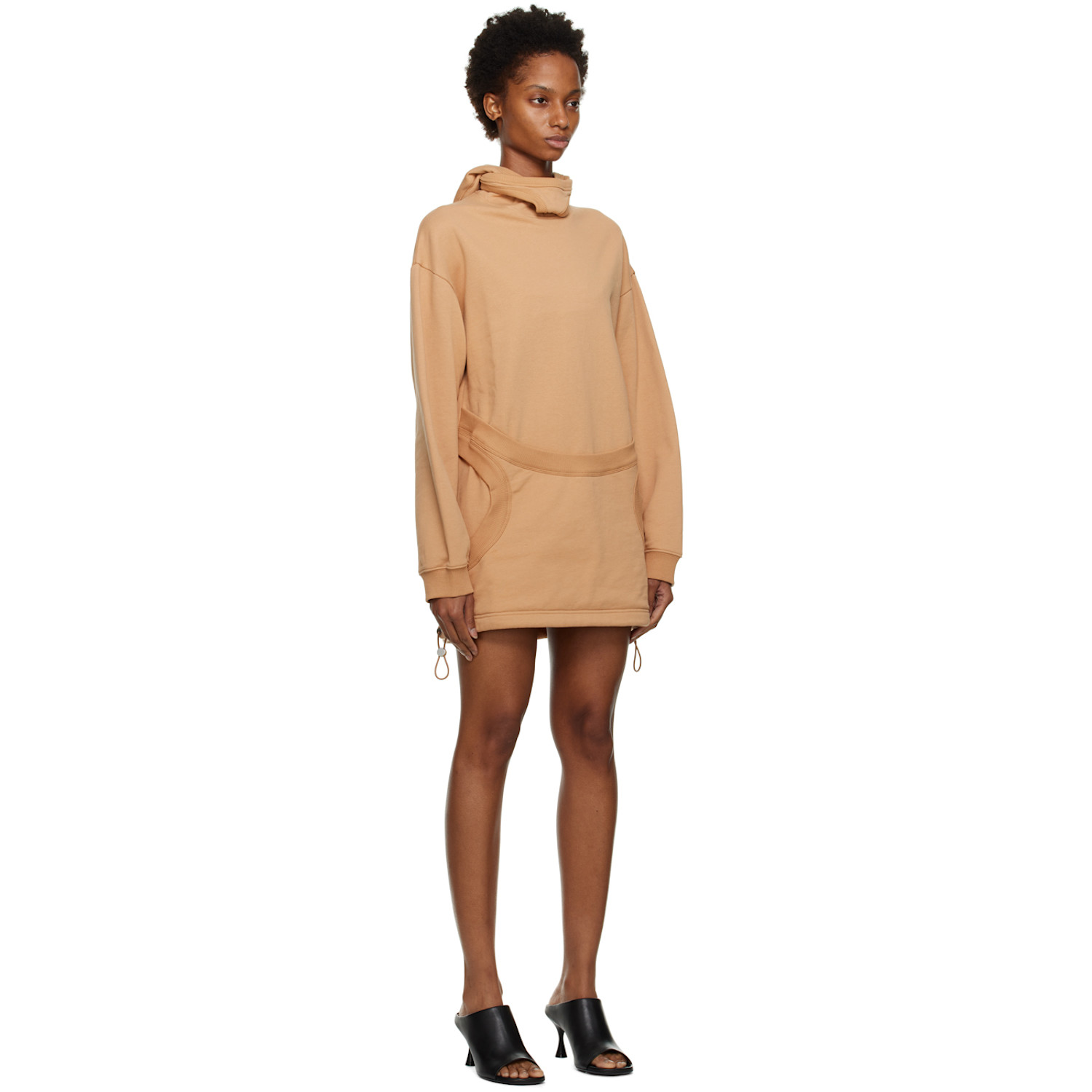  Dion Lee Tan Interlock Mask Hoodie 
