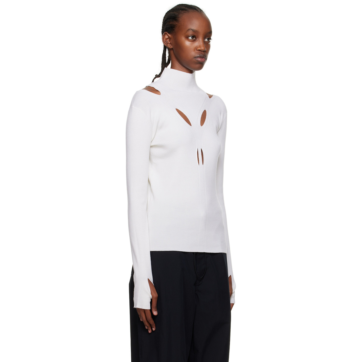  Dion Lee Off-white Skivvy Turtleneck 