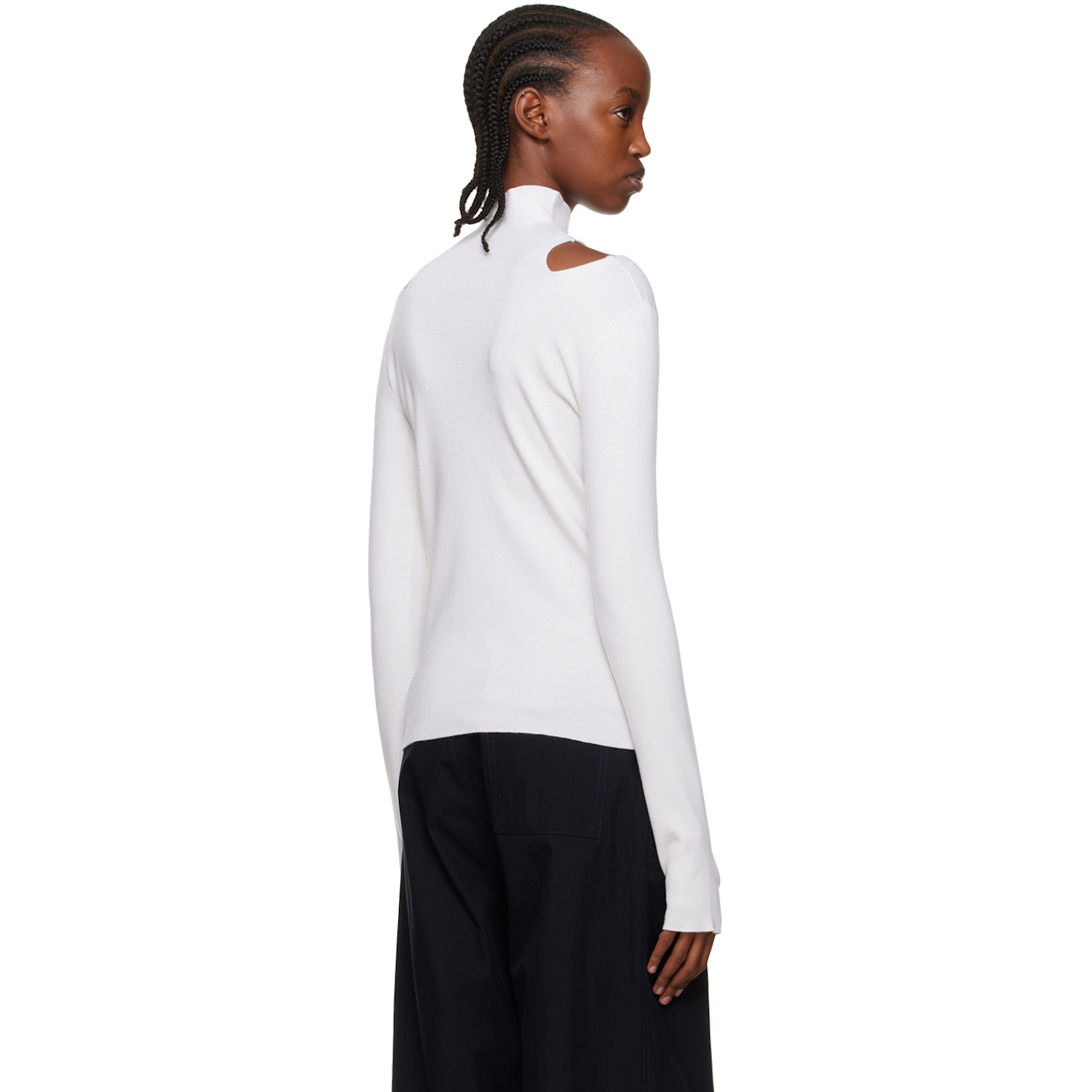  Dion Lee Off-white Skivvy Turtleneck 
