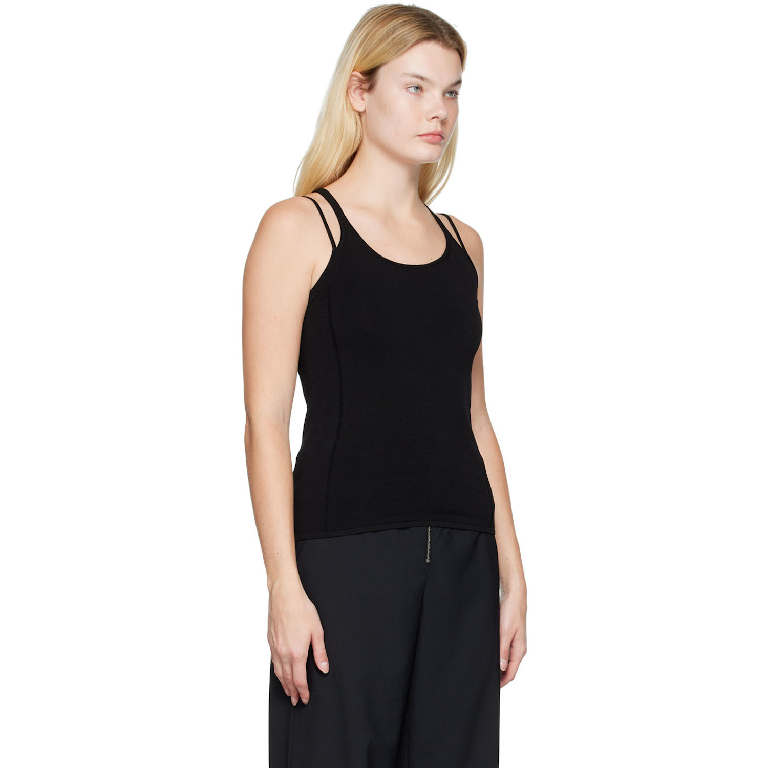  Dion Lee Black Density Tank Top 