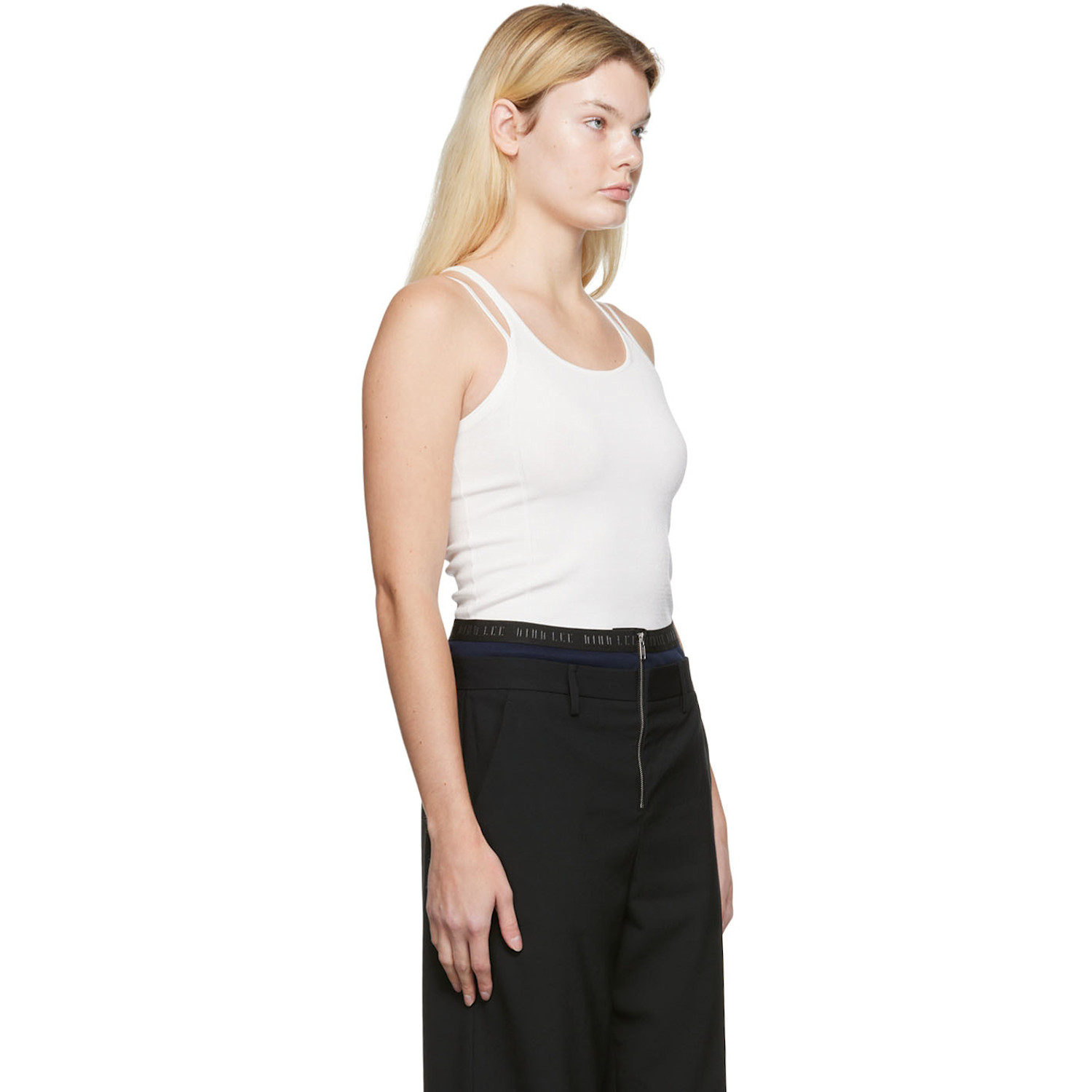  Dion Lee White Density Tank Top 