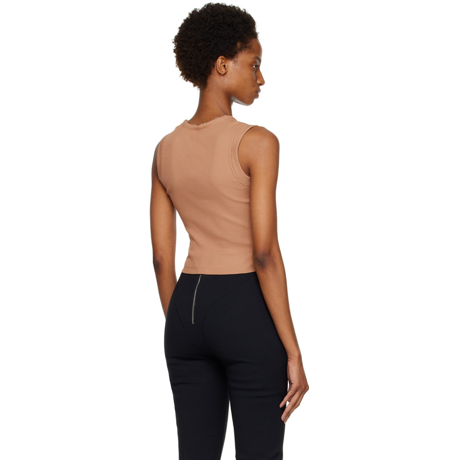  Dion Lee Tan Hook & Eye Tank Top 