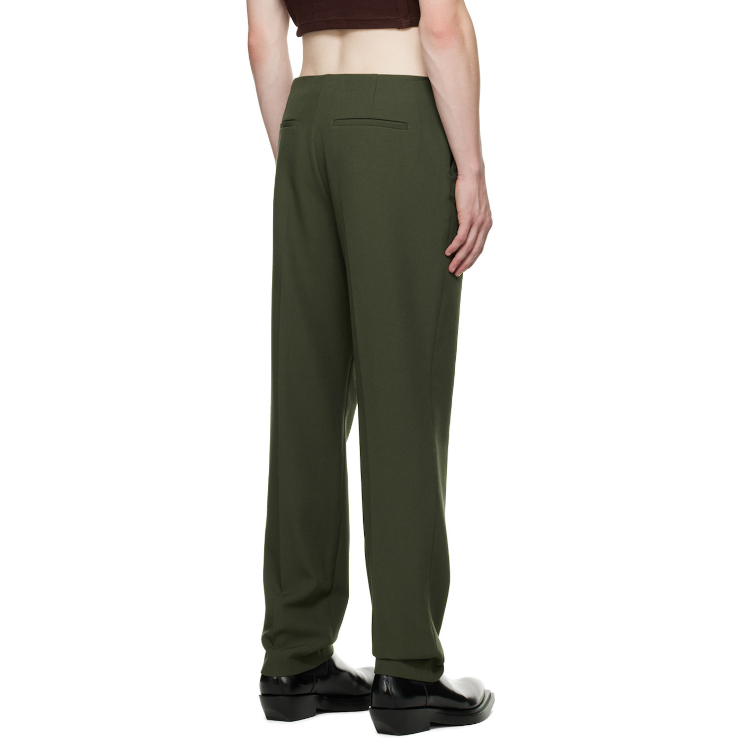  Dion Lee Green Tapered Trousers 