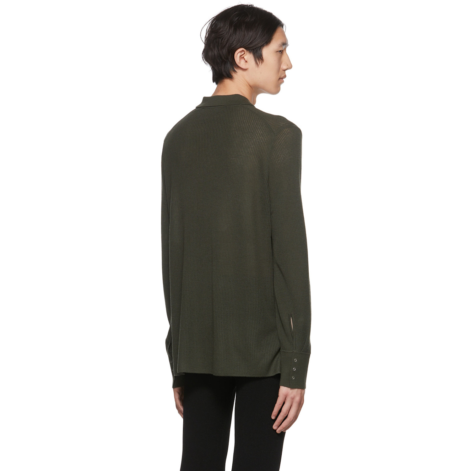  Dion Lee Khaki Cutout Cardigan 