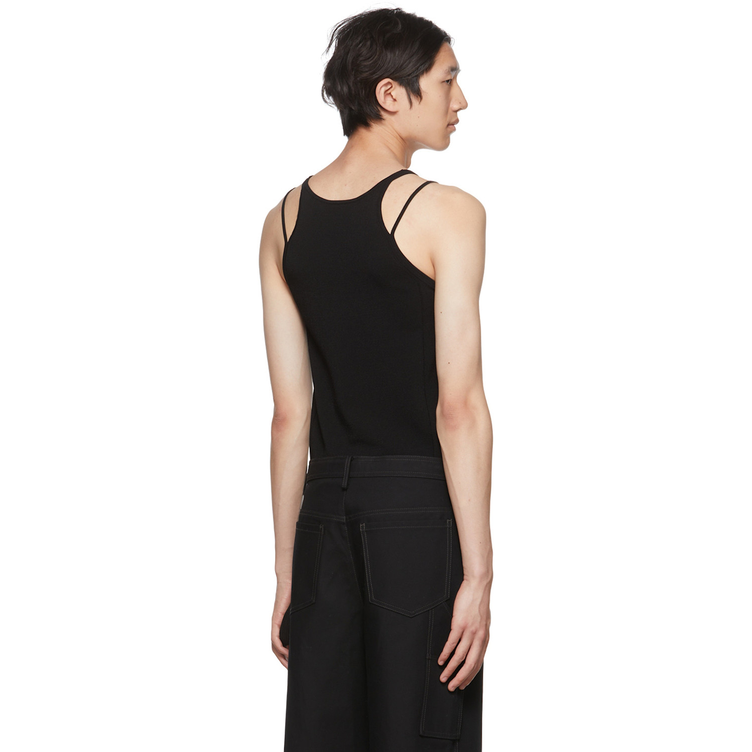  Dion Lee Black Density Tank Top 