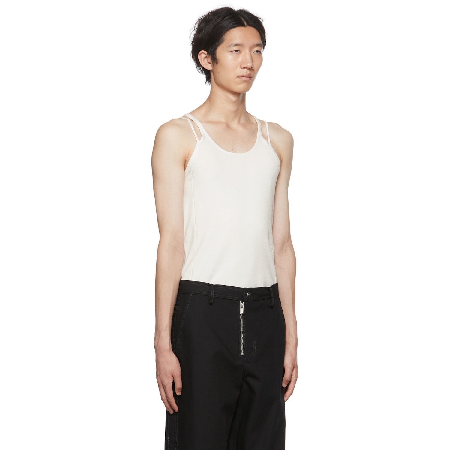  Dion Lee Ivory Density Tank Top 