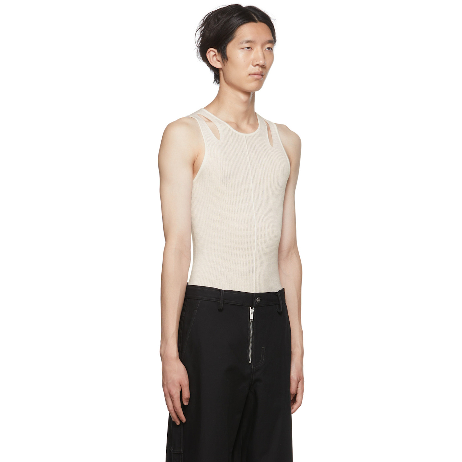  Dion Lee Off-white Cutout Tank Top 