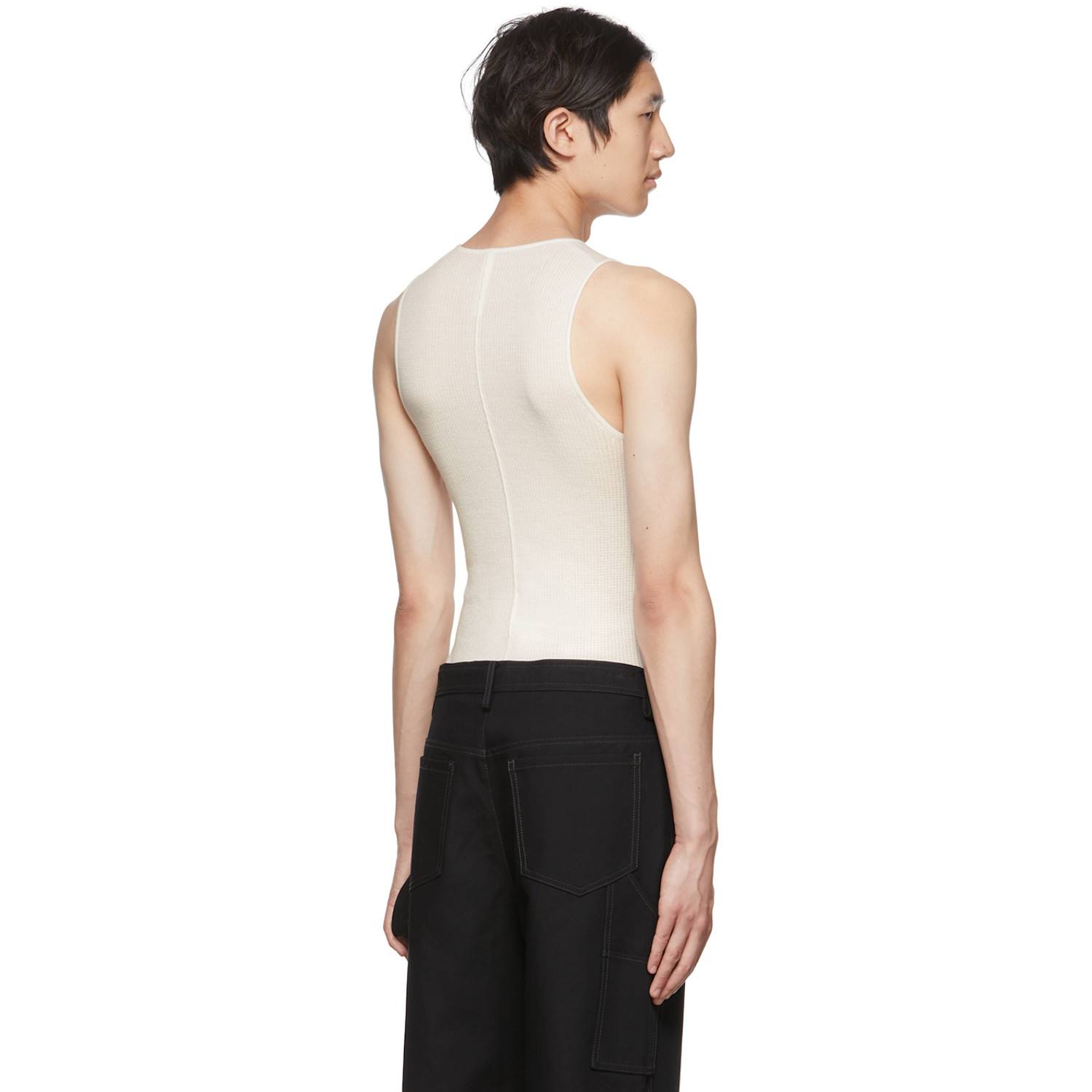  Dion Lee Off-white Cutout Tank Top 