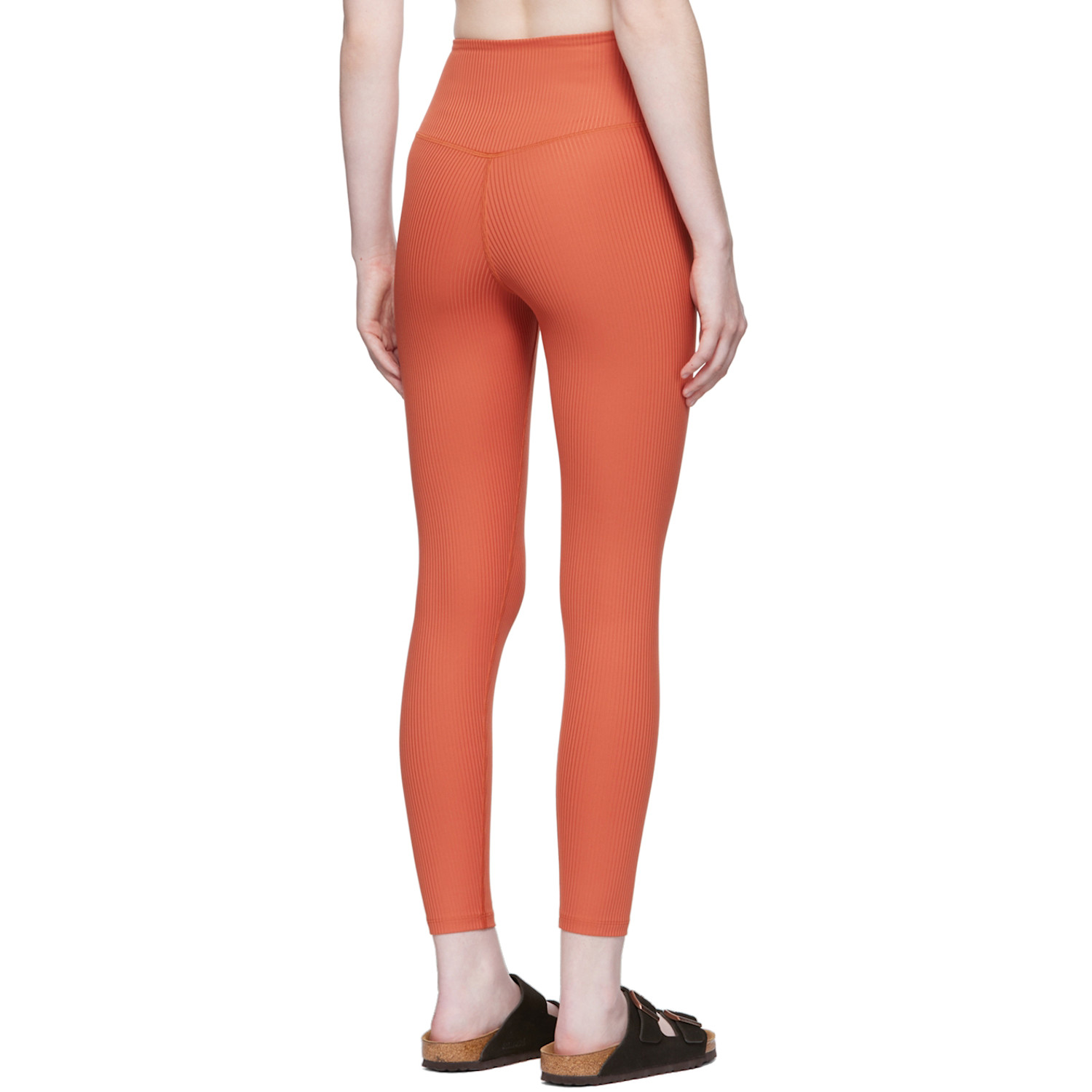  Girlfriend Collective Red Rib High-rise Leggings 