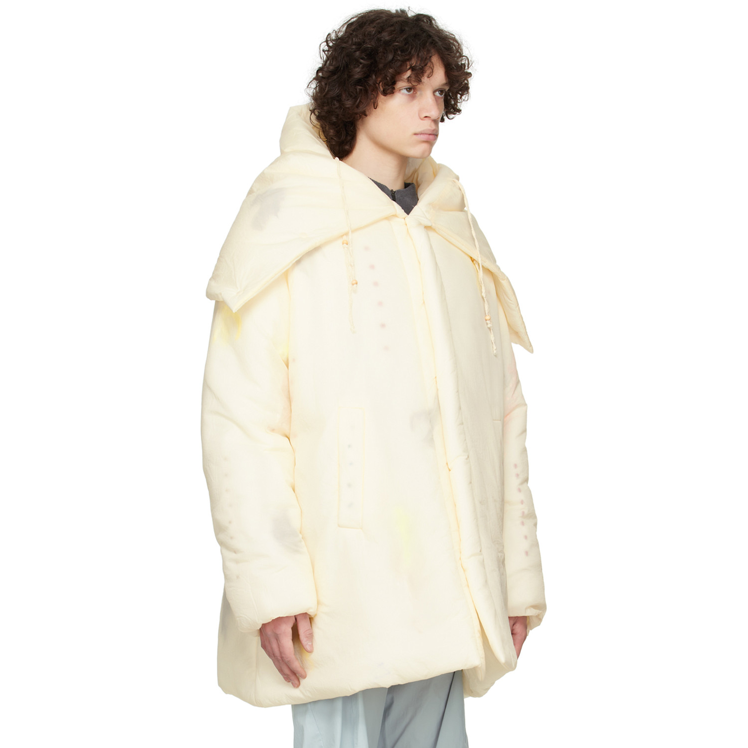  Hyein Seo Off-white Hooded Jacket 