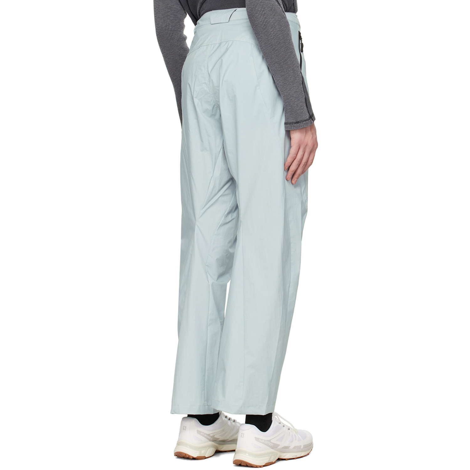  Hyein Seo Blue Paneled Trousers 