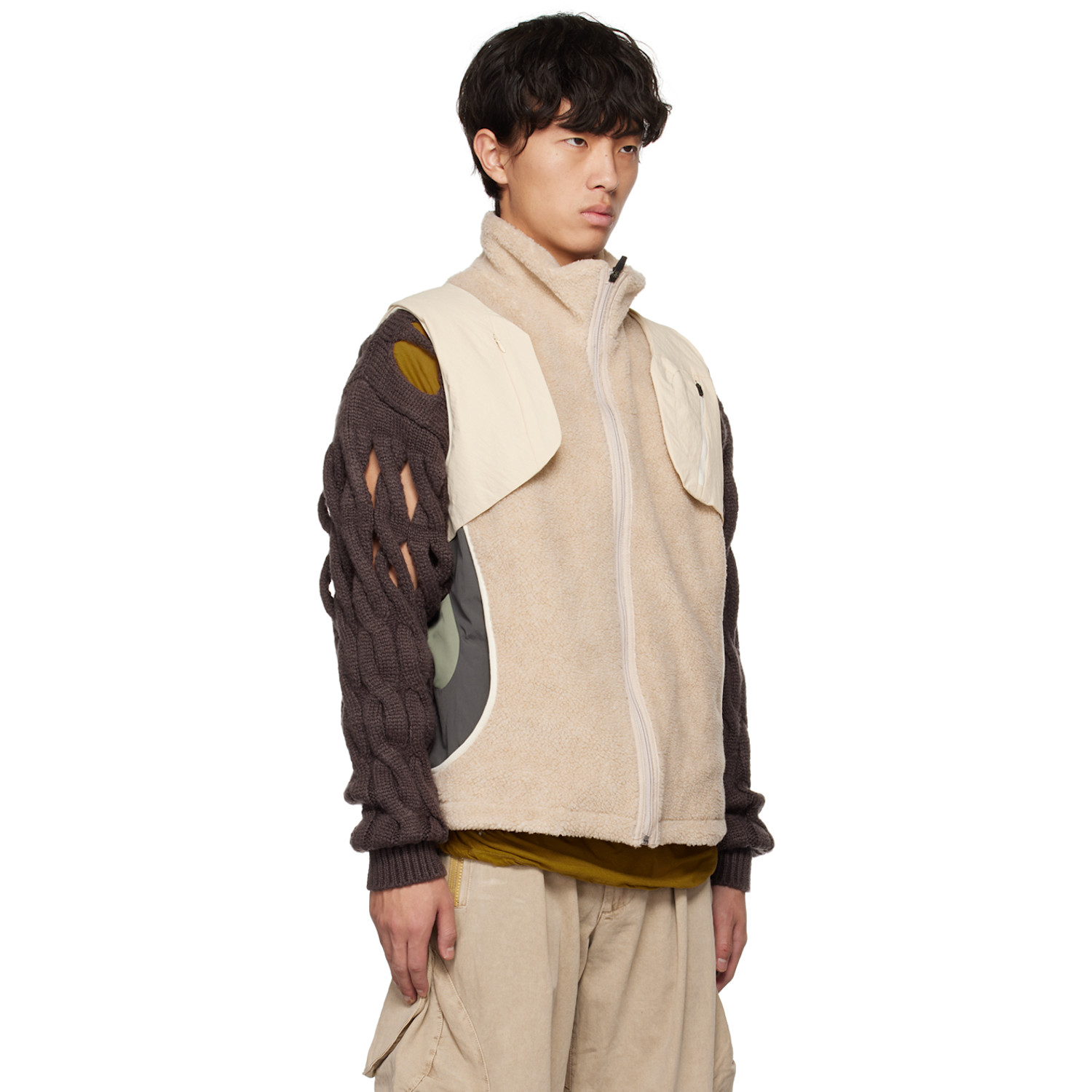  Hyein Seo Beige Layered Vest 