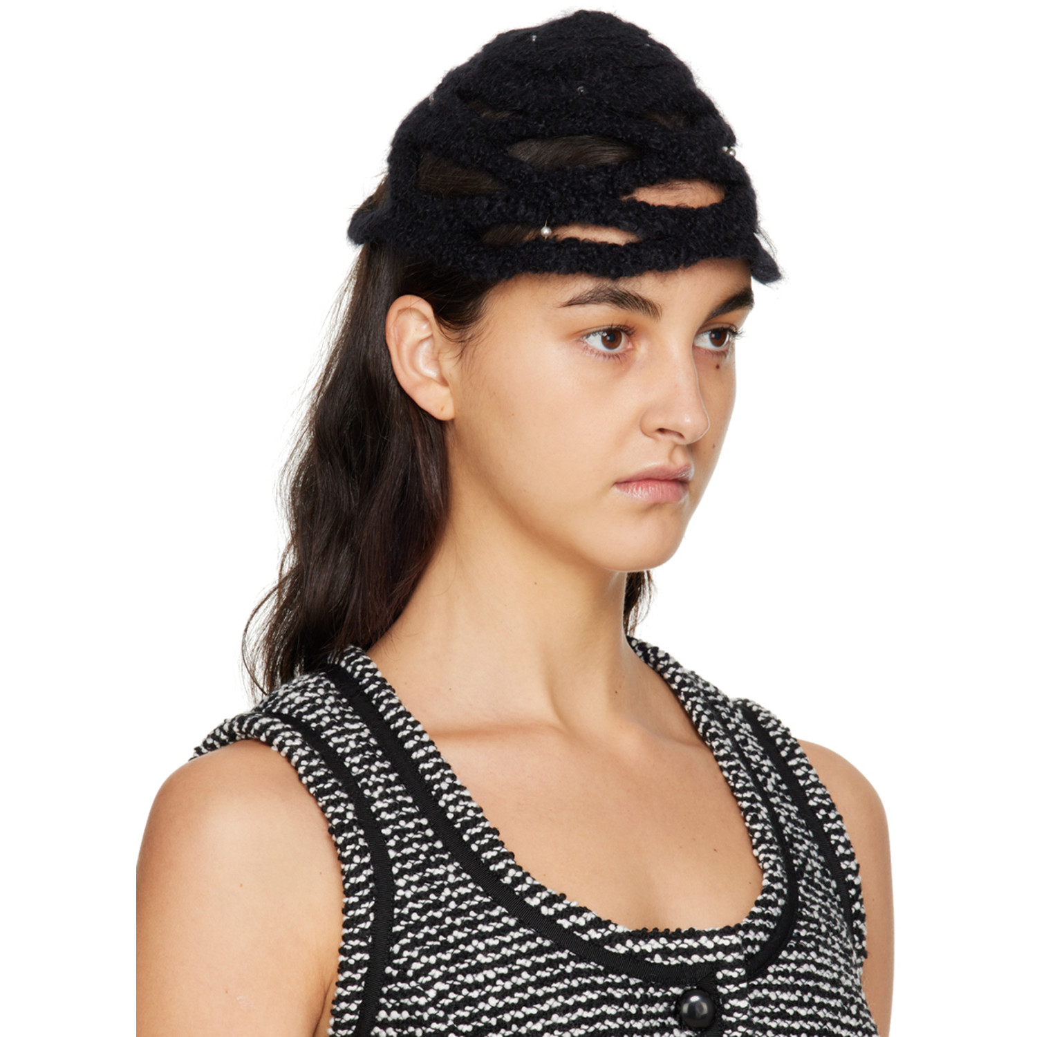  Rui Black Mohair Beanie 