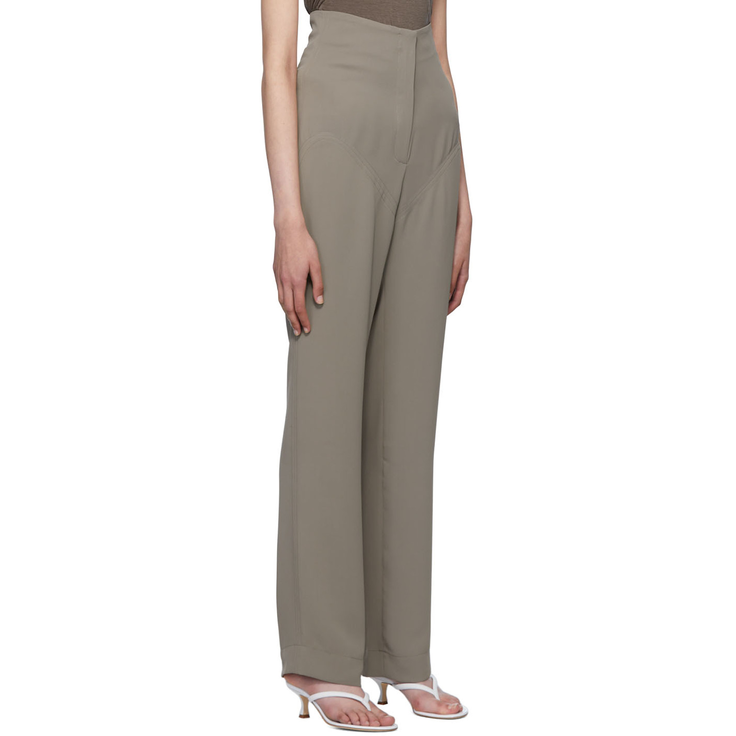  Paris Georgia Gray Bootleg Trousers 