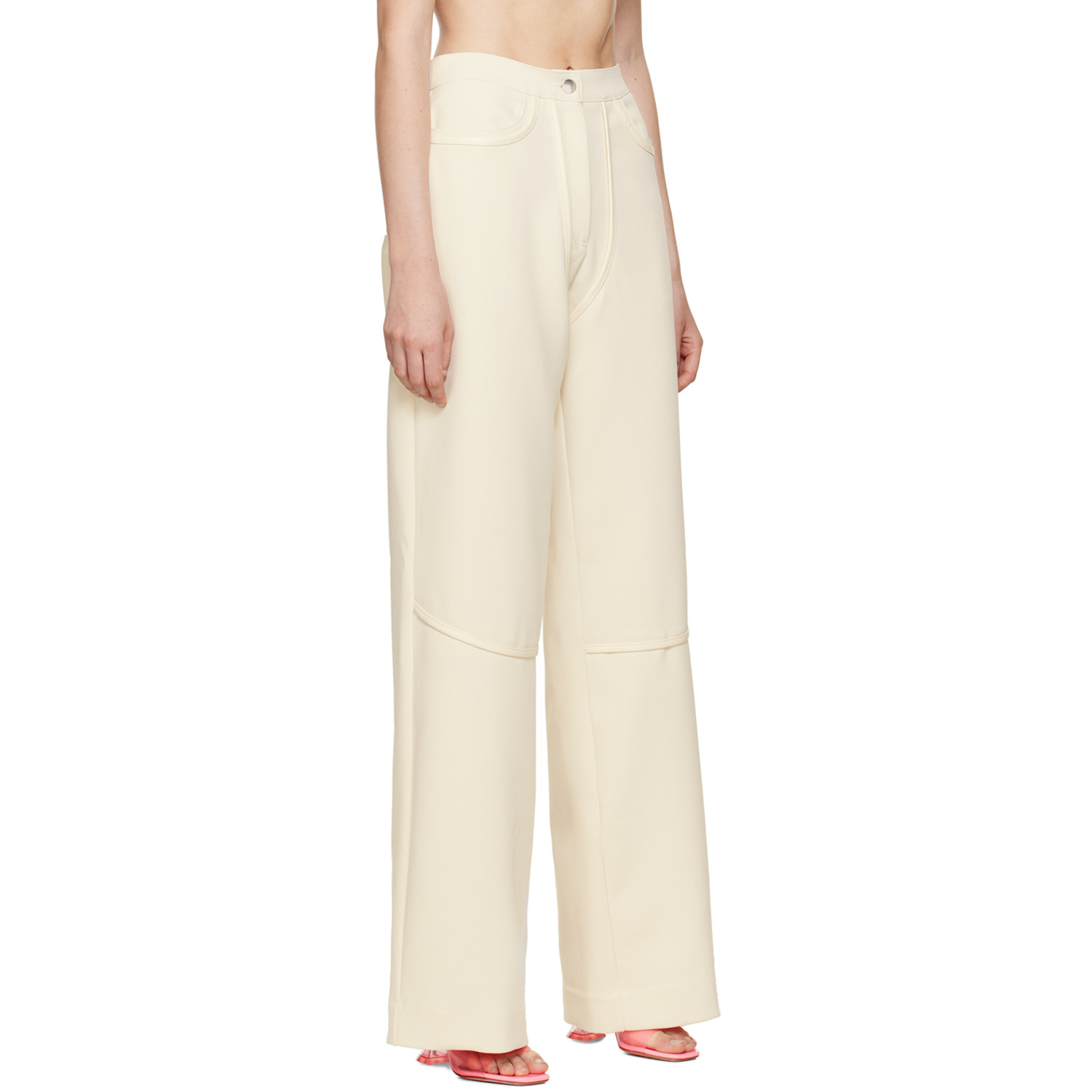  Paris Georgia Ssense Exclusive Off-white Rodeo Trousers 