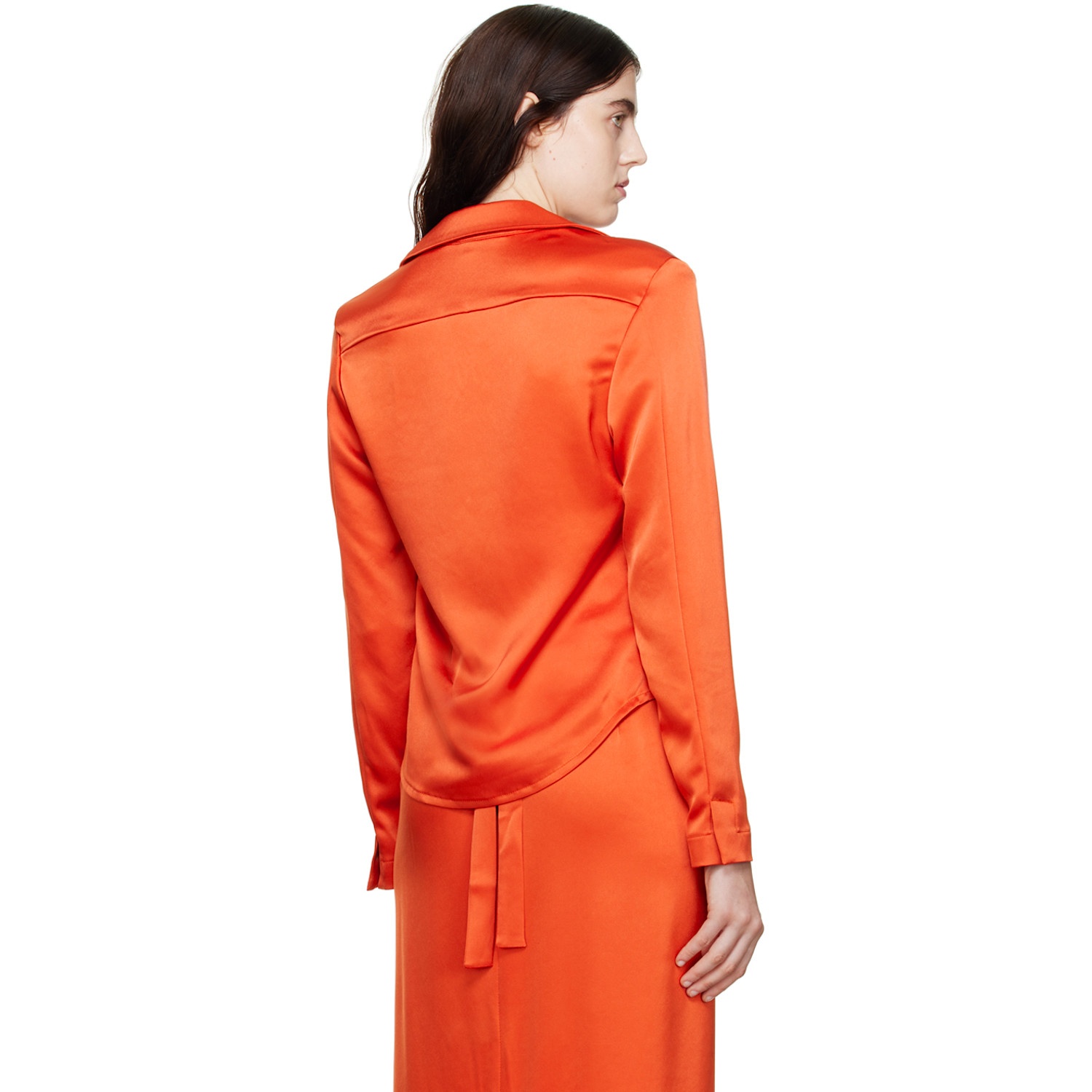  Paris Georgia Ssense Exclusive Orange Hook-eye Shirt 