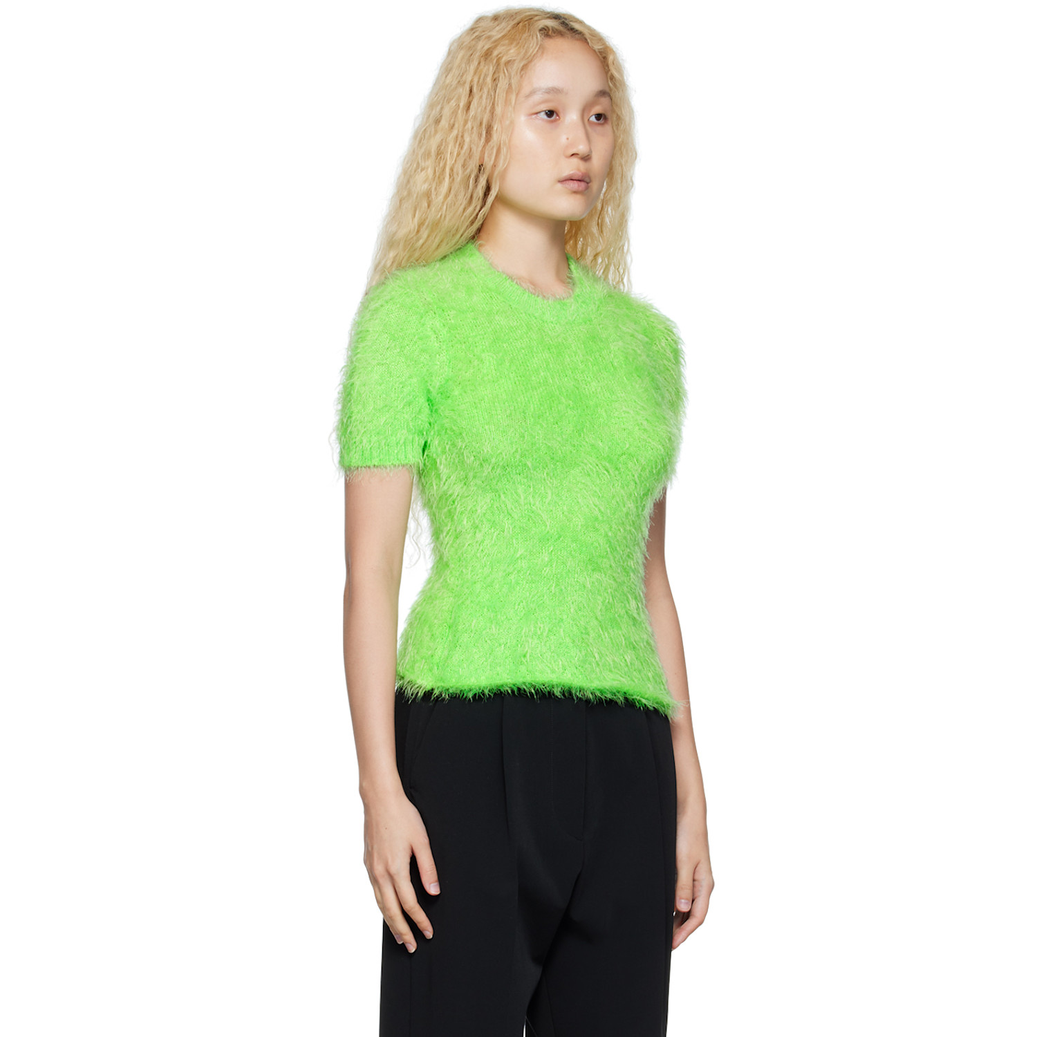  Msgm Green Maglia Sweater 