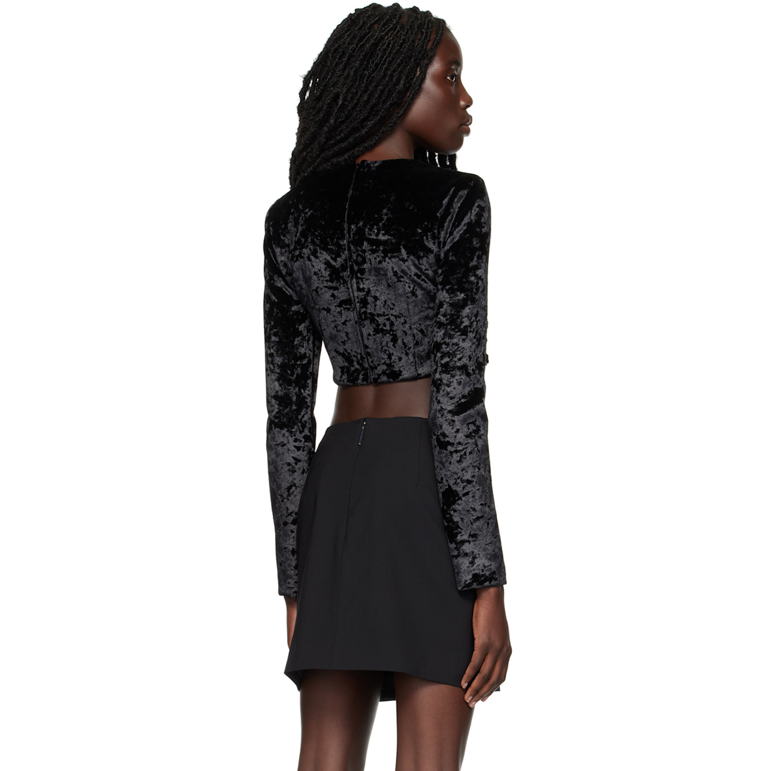 Msgm Black Twist Blouse 