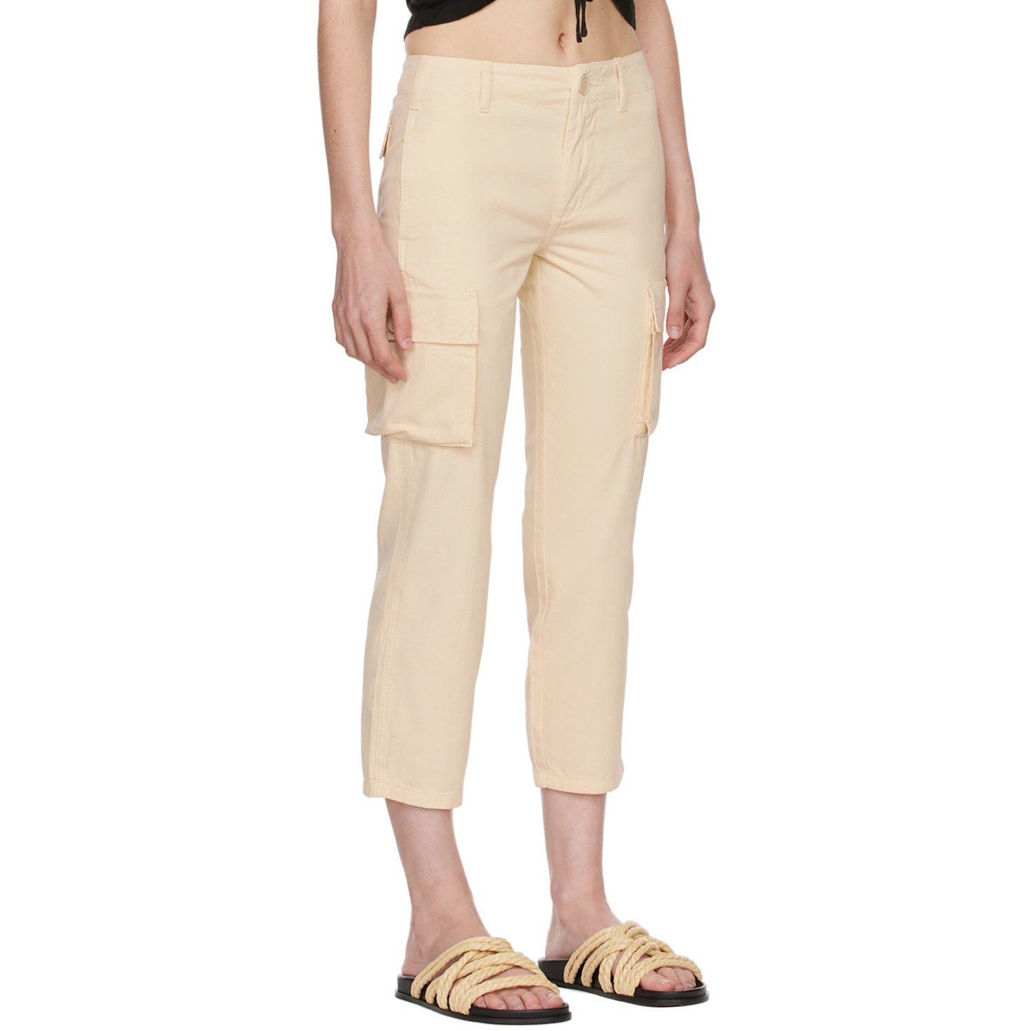  Frame Beige Cotton Trousers 