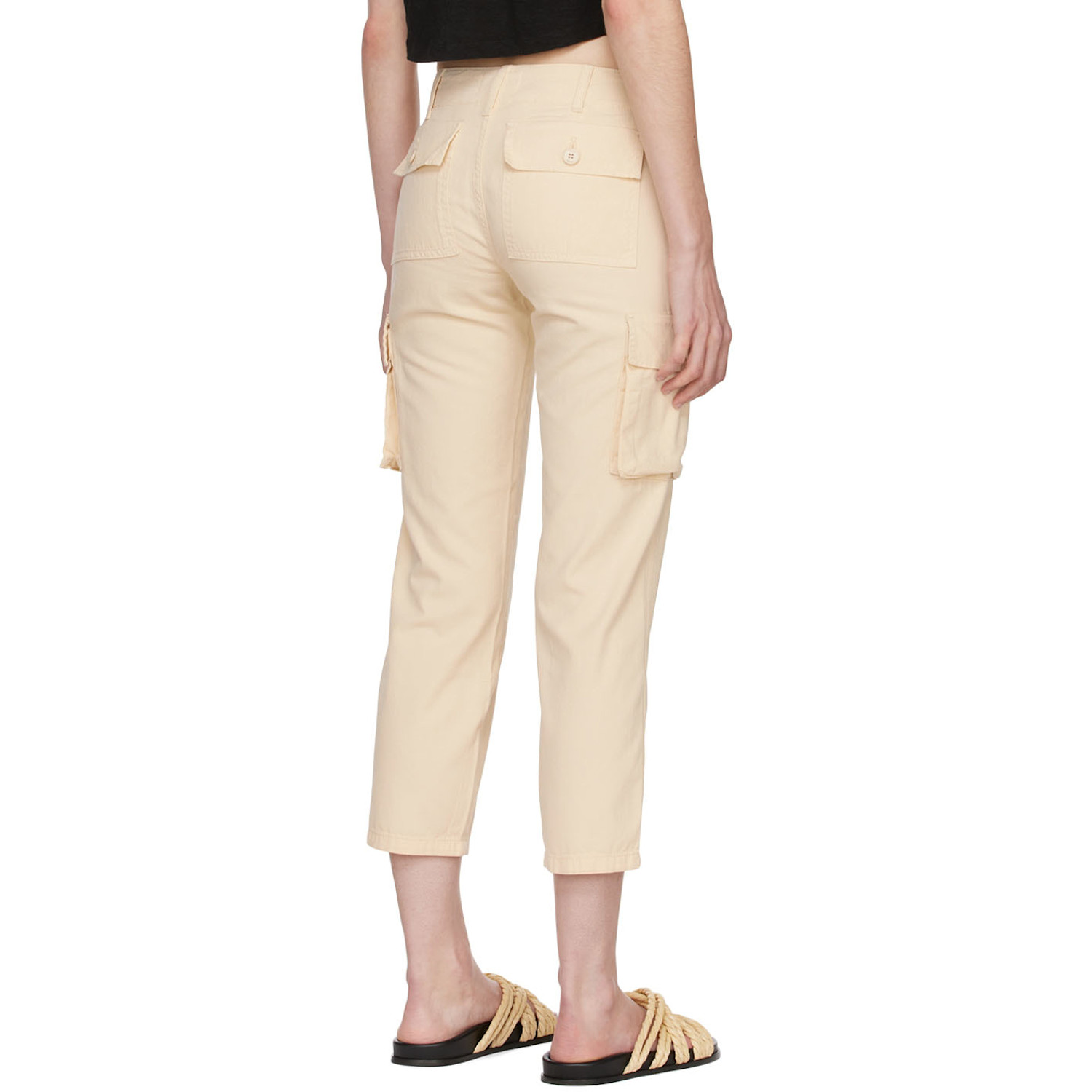  Frame Beige Cotton Trousers 