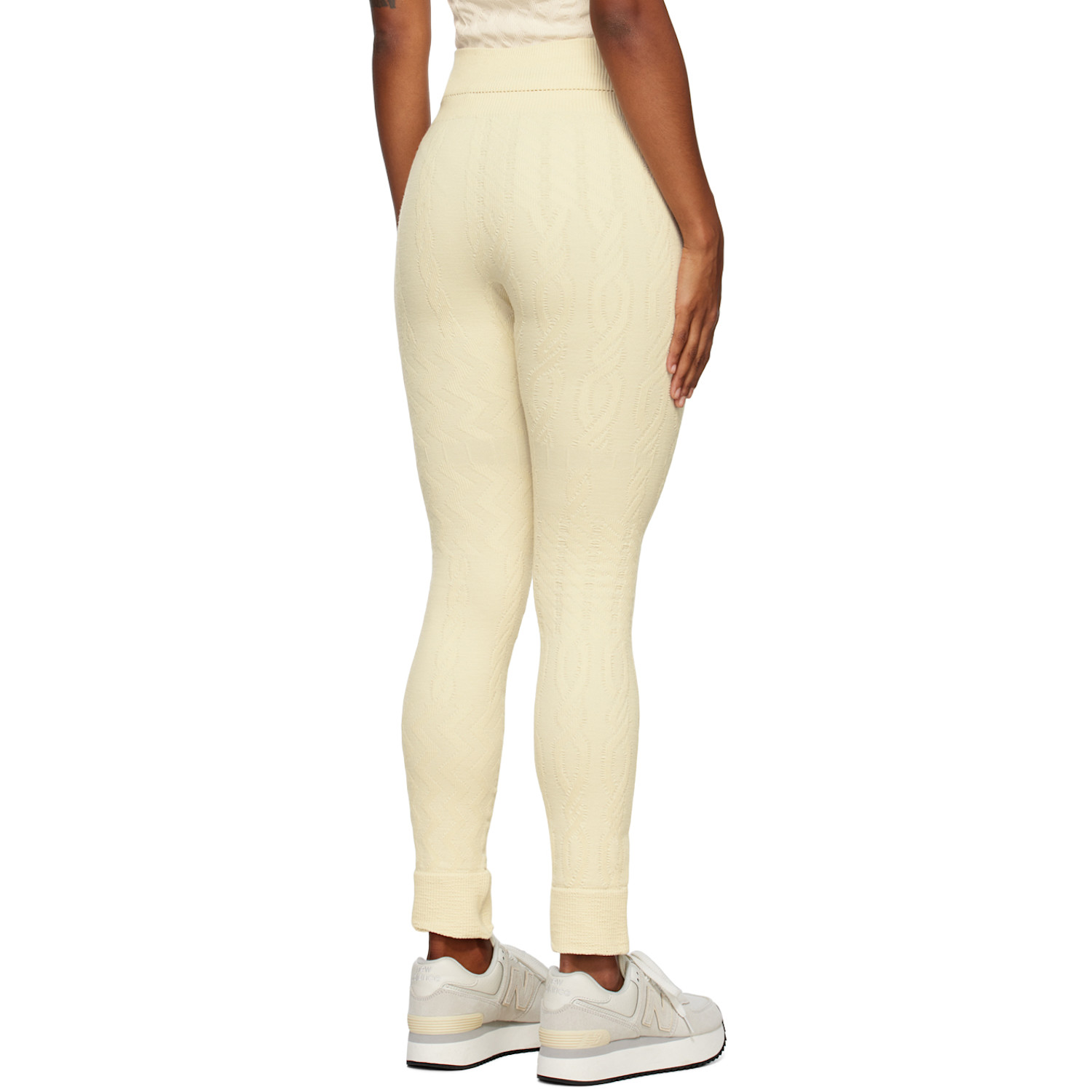  Otti Off-white Cable Sport Leggings 