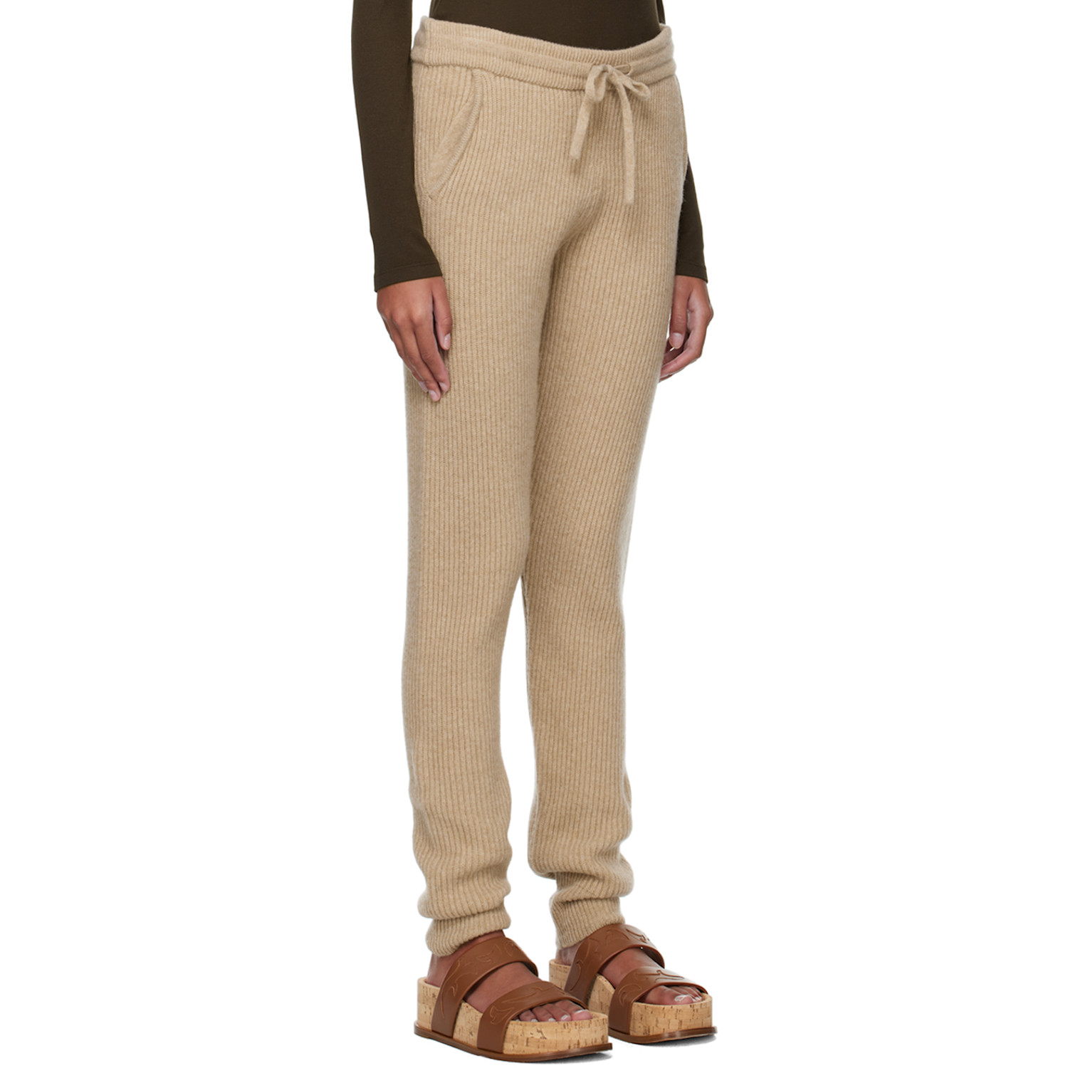  Otti Beige Rib Lounge Pants 