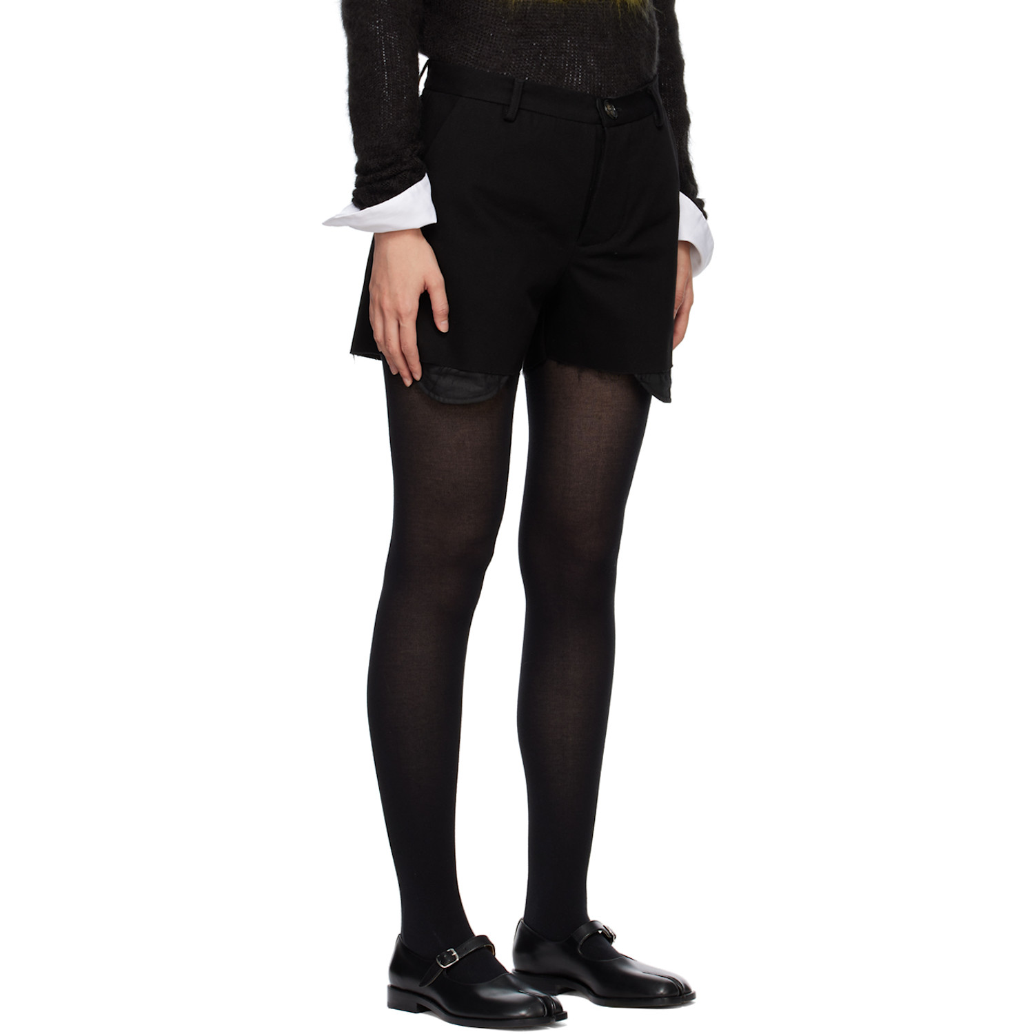  Edward Cuming Black Cut Off Shorts 