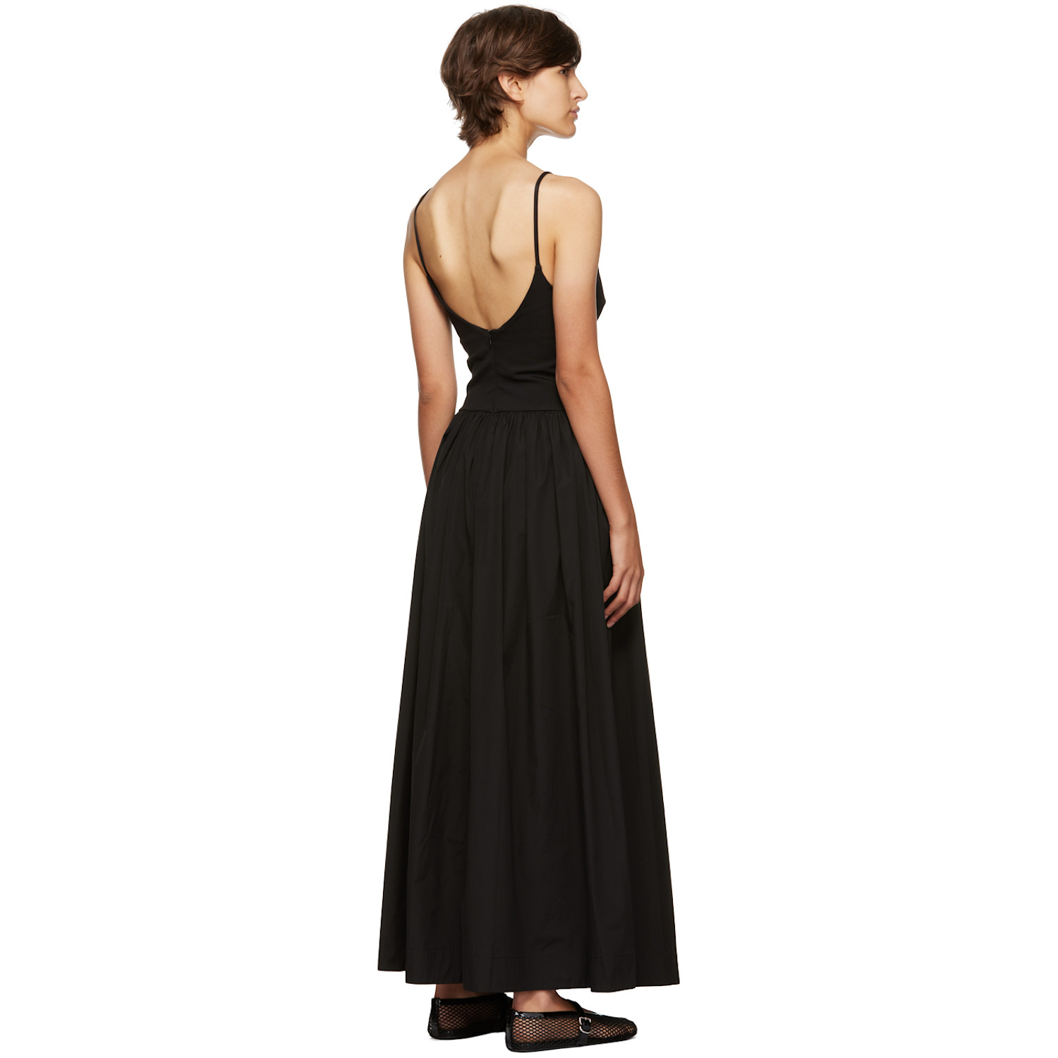  Esse Studios Black Tri Knit Maxi Dress 