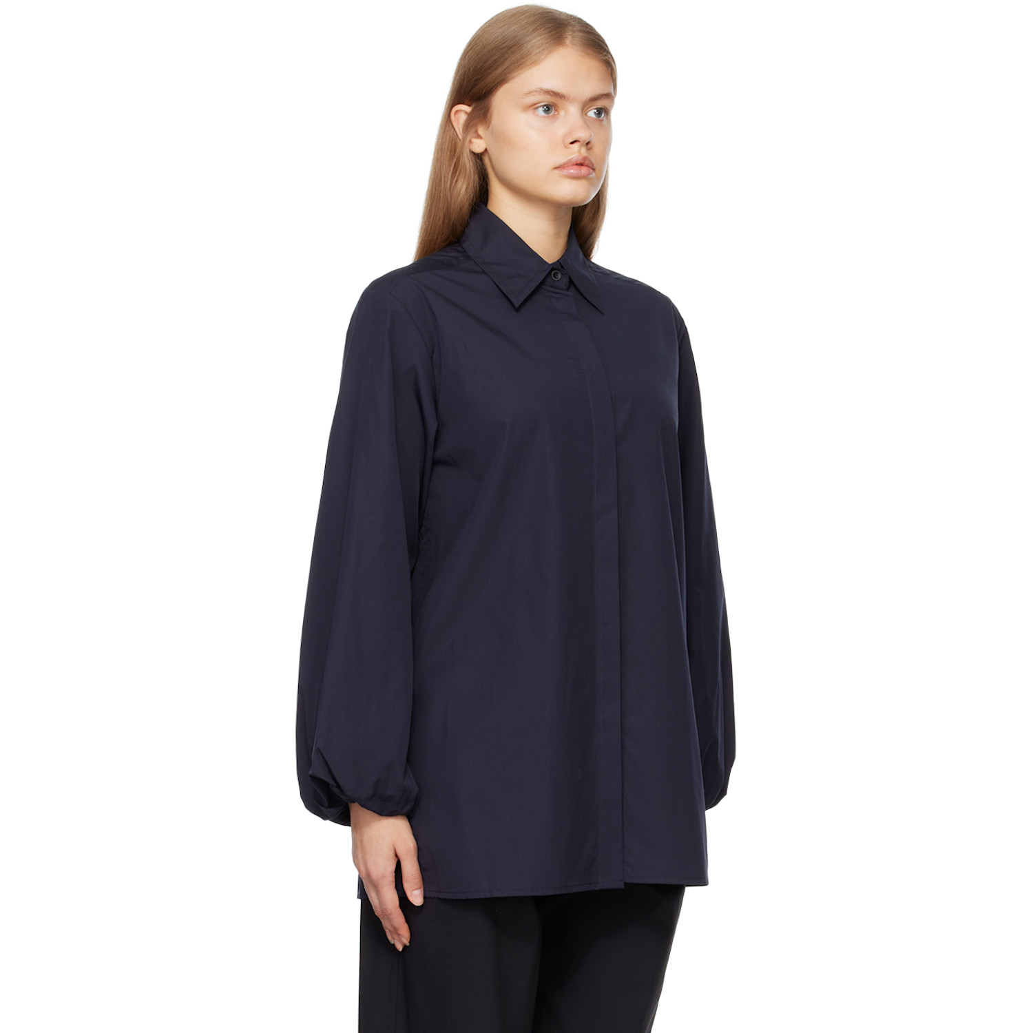  Esse Studios Navy Collected Shirt 