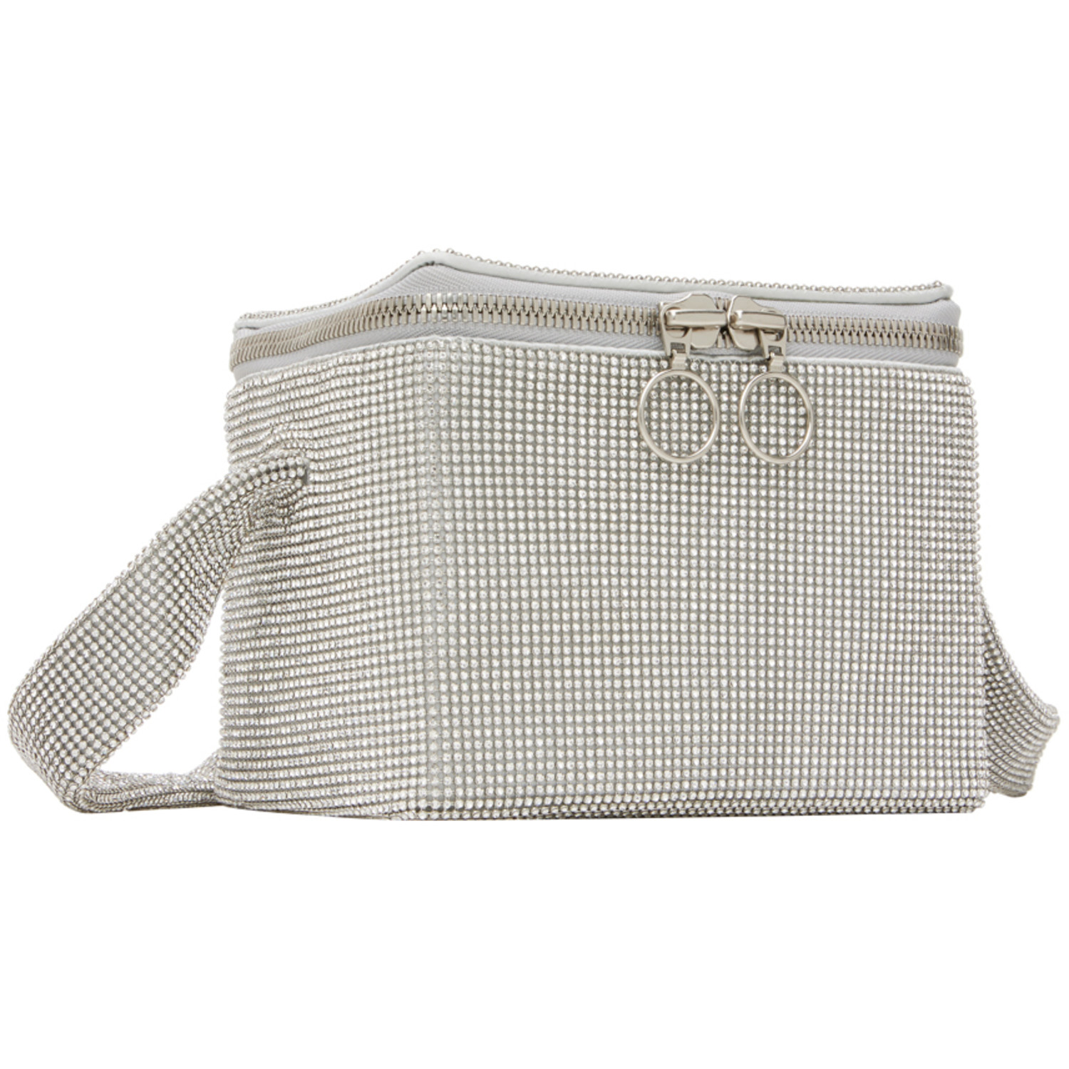  Kara Silver Crystal Mesh Cooler Bag 