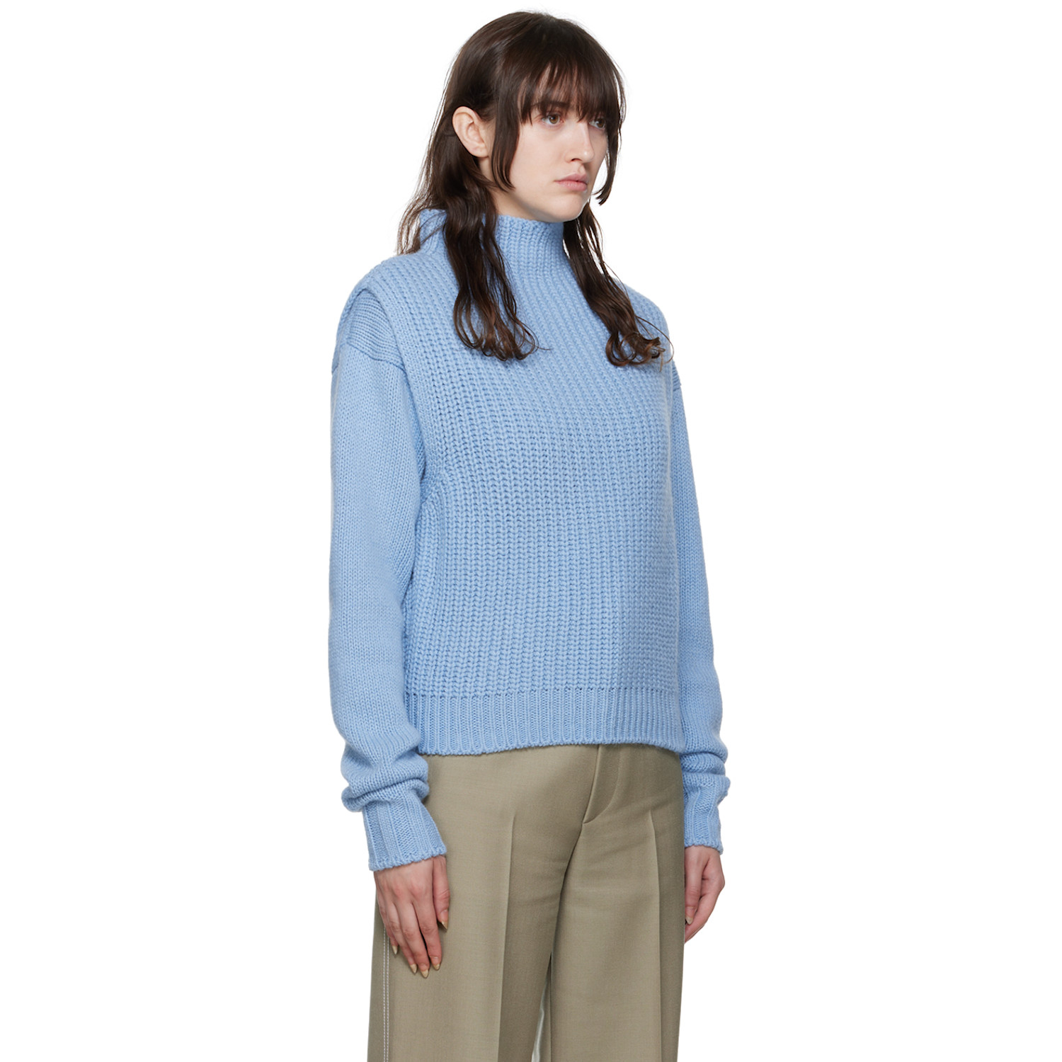  Le17septembre Blue Layered Sweater Set 