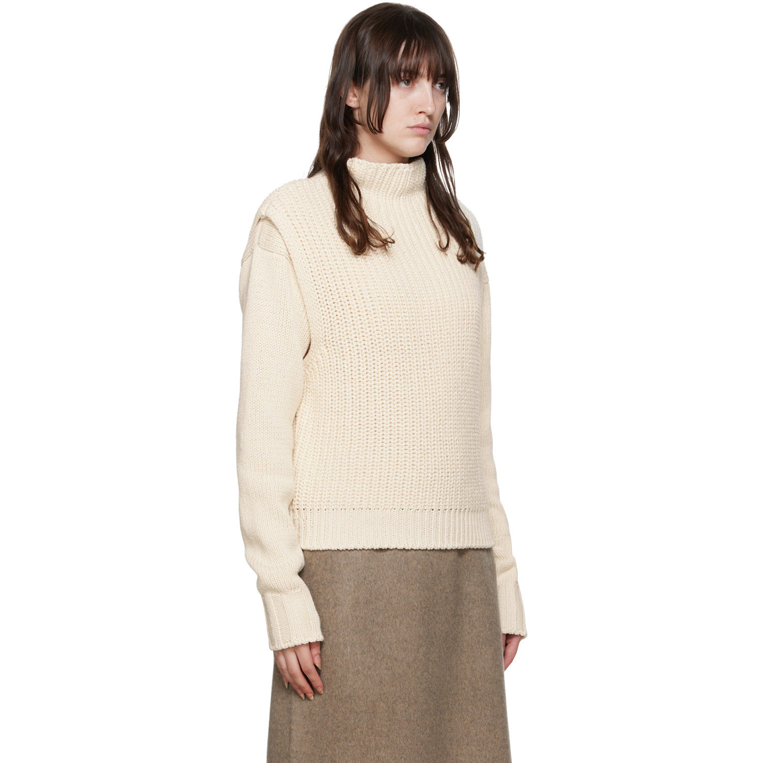  Le17septembre Off-white Layered Sweater Set 