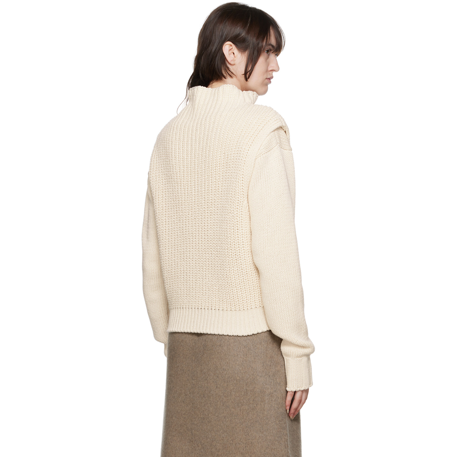  Le17septembre Off-white Layered Sweater Set 