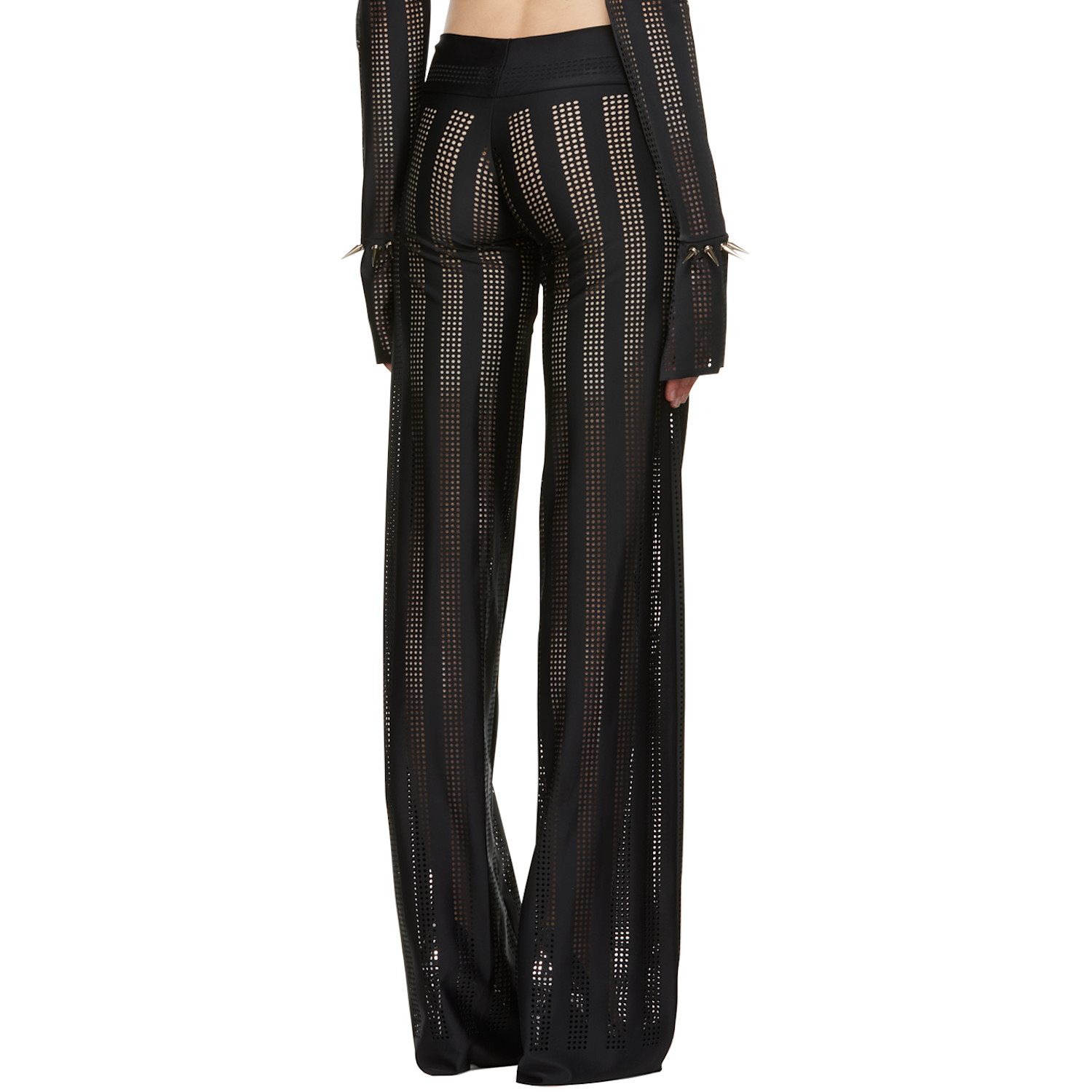  Fal-ash Ssense Exclusive Black Perforated Trousers 