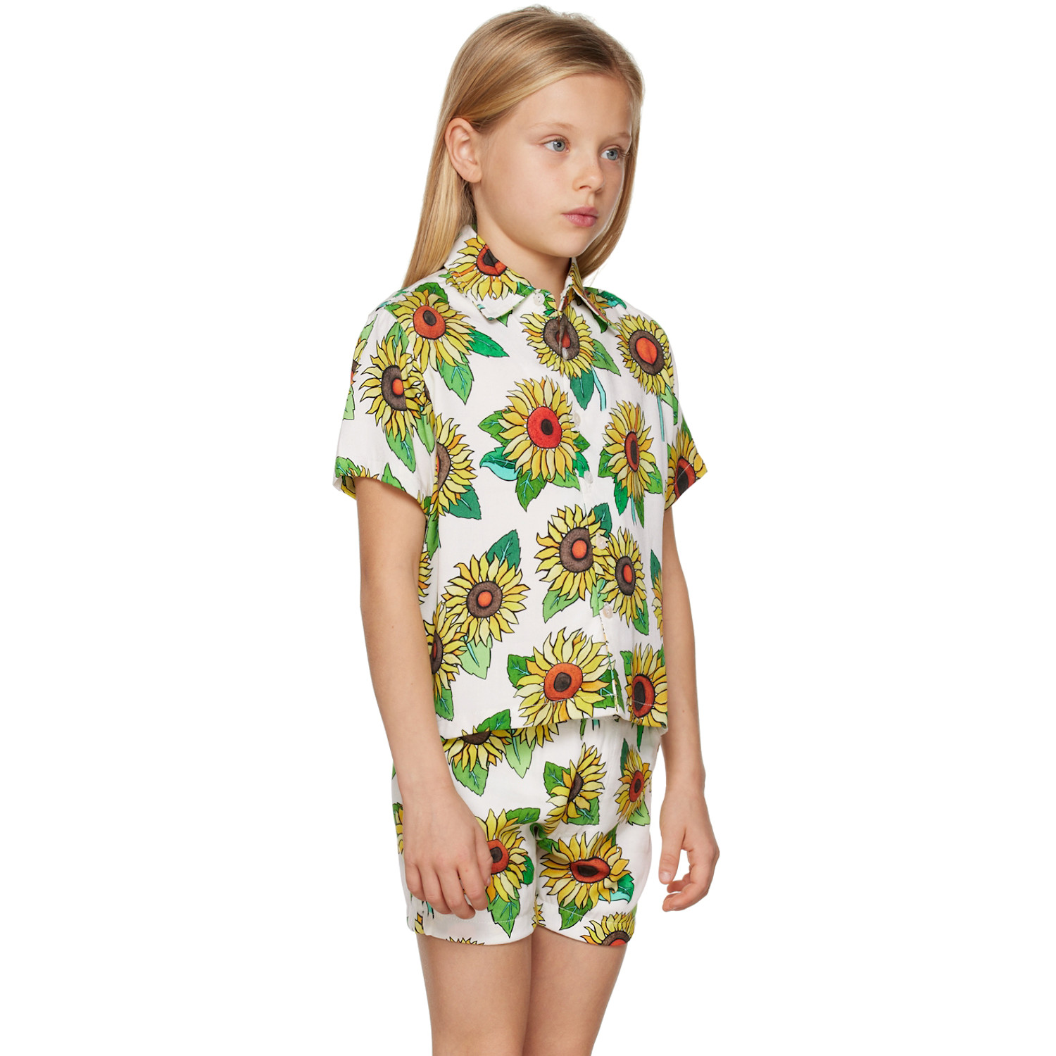  Endless Joy Kids White Sunflower Shirt 