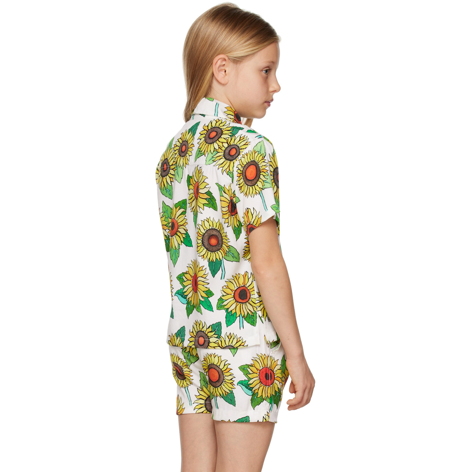  Endless Joy Kids White Sunflower Shirt 