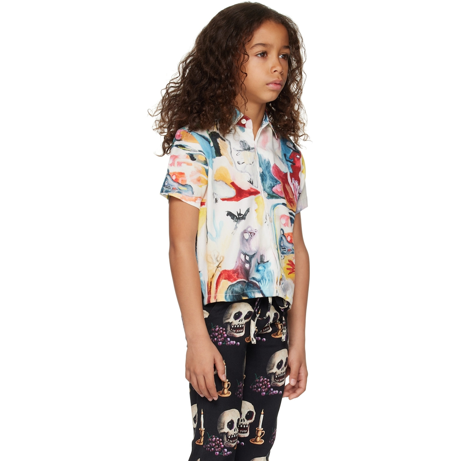  Endless Joy Kids White Printed Shirt 