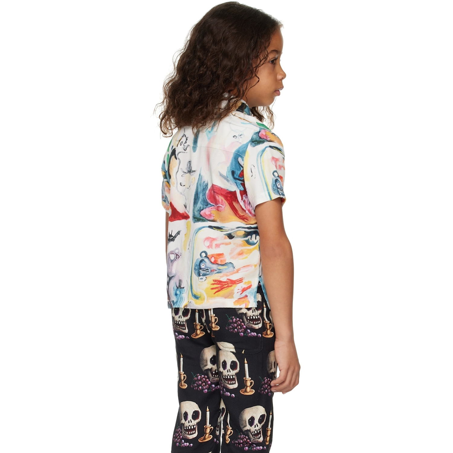  Endless Joy Kids White Printed Shirt 