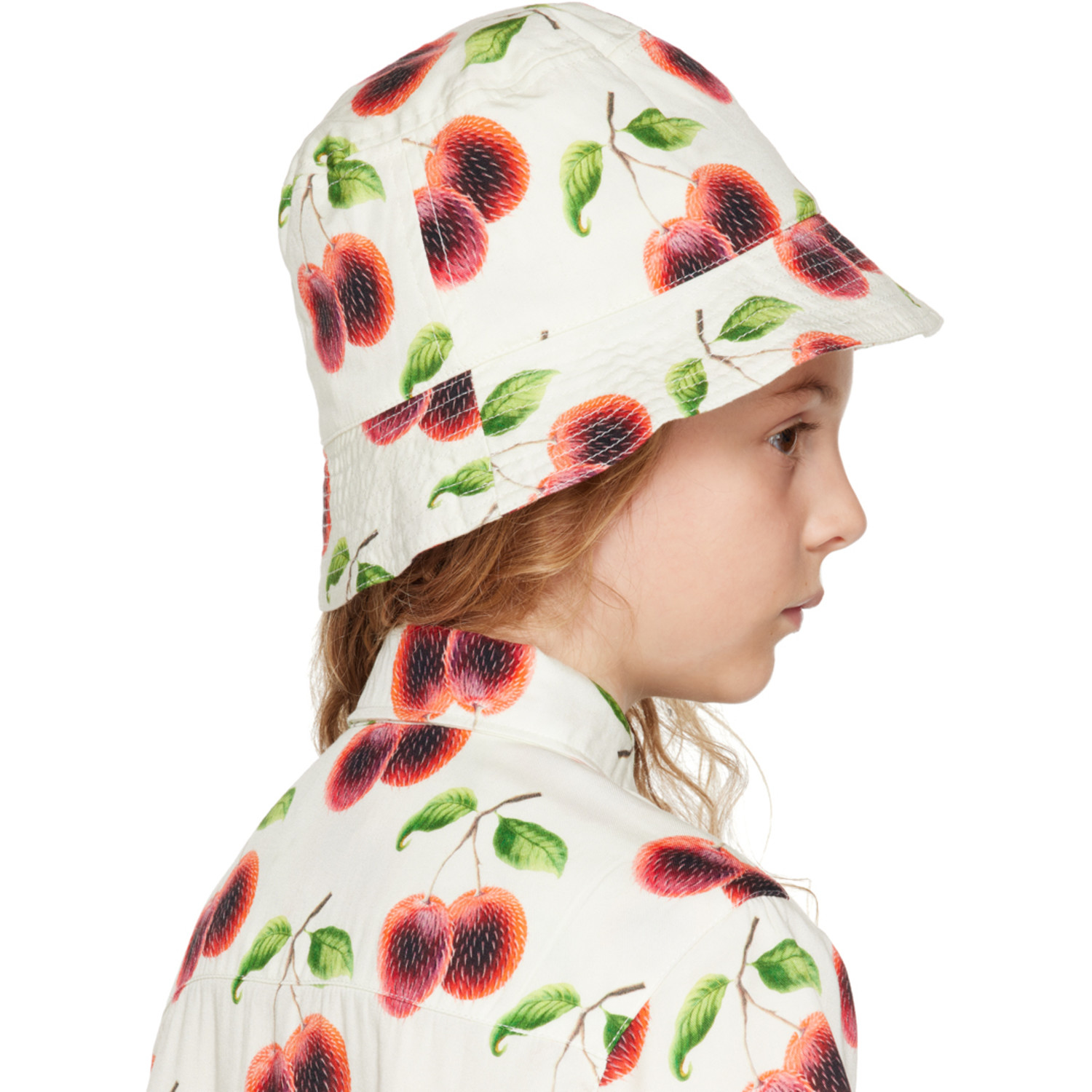 Endless Joy Kids White Rambutan Bucket Hat 