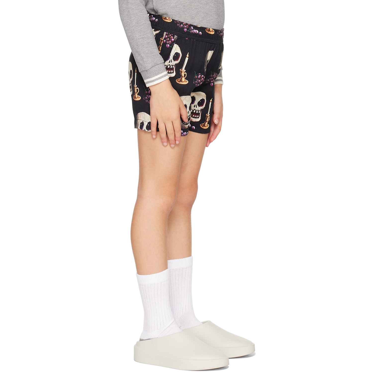  Endless Joy Kids Black Memento Mori Board Shorts 